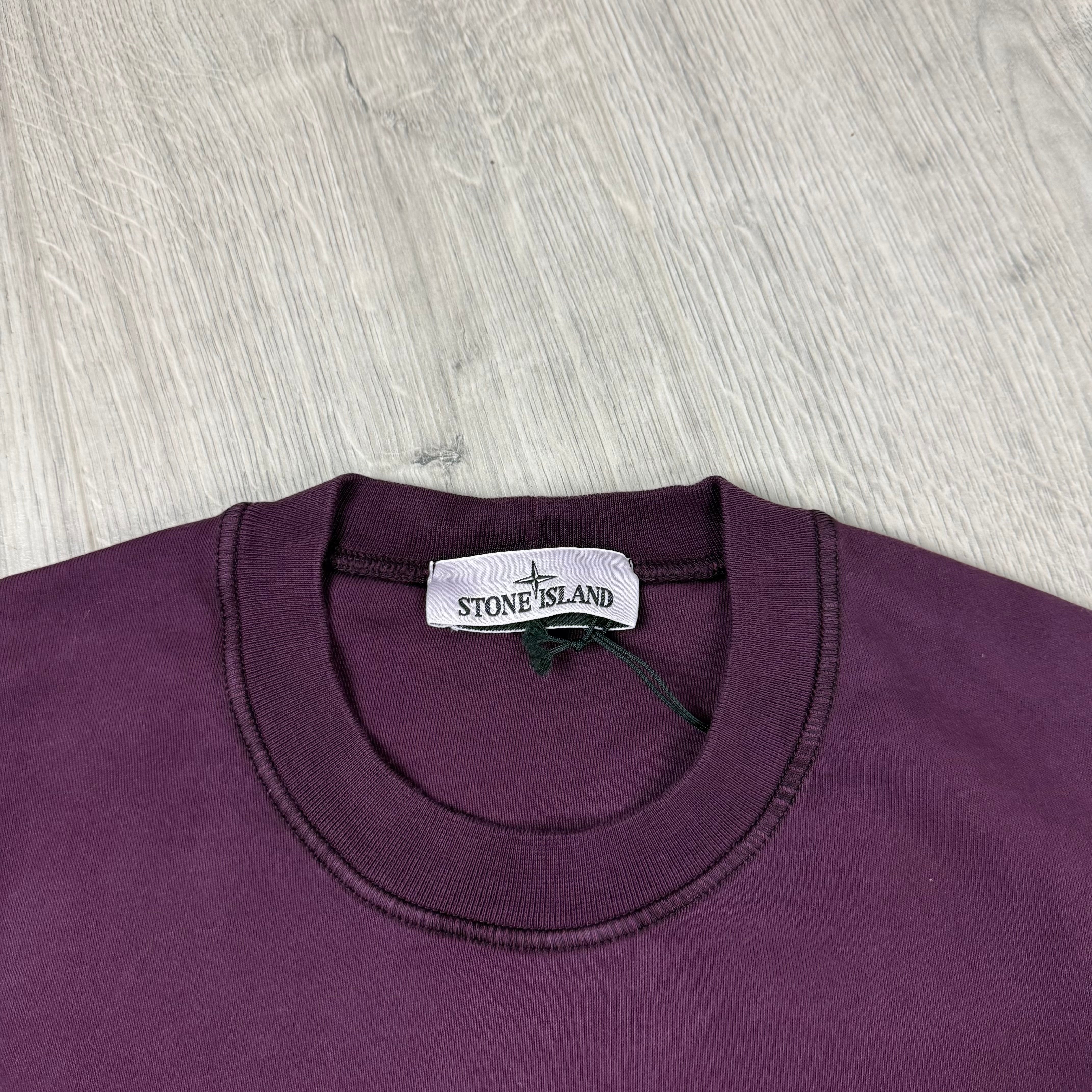Stone Island Dyed Sweatshirt - Amaranth