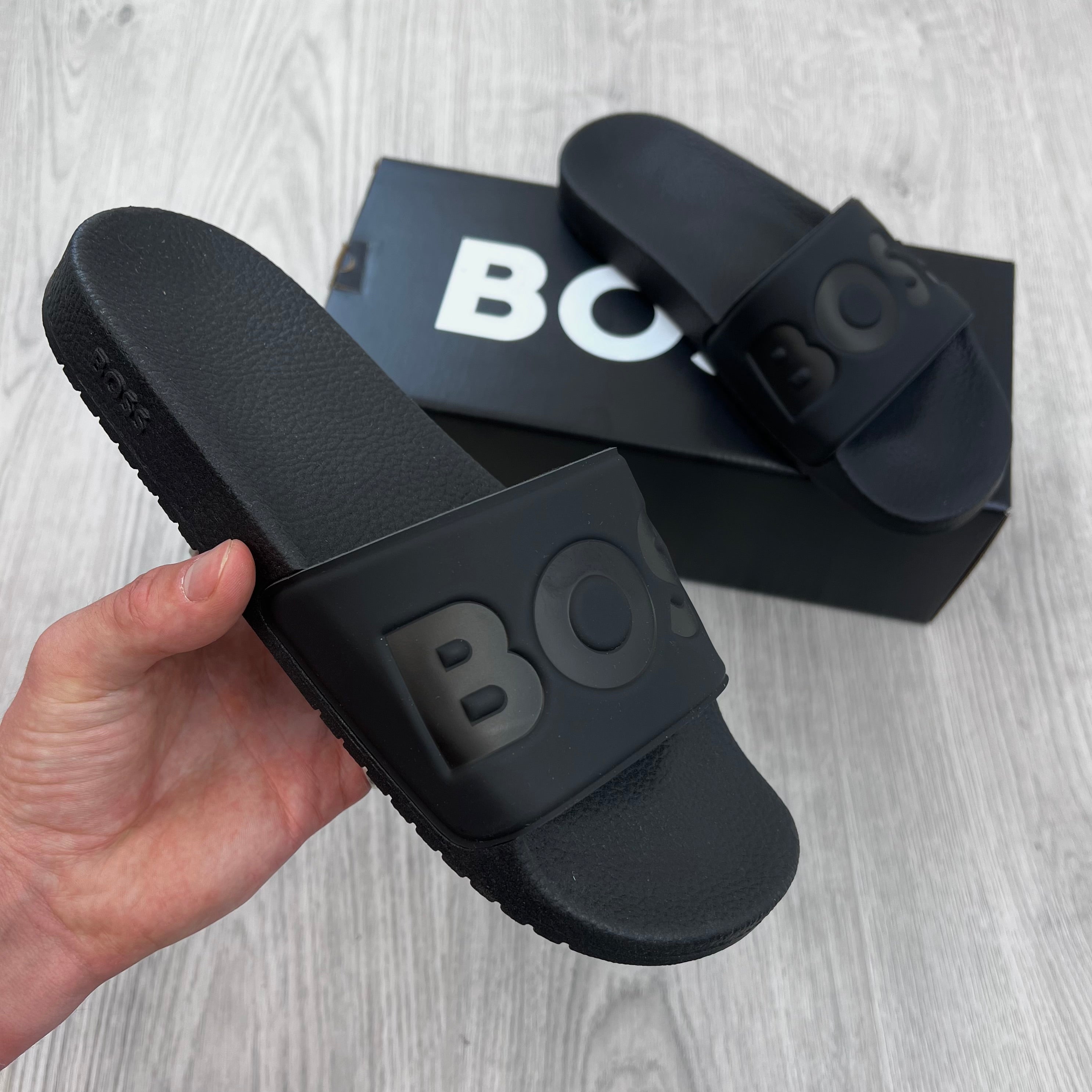 Hugo Boss Slides - Black