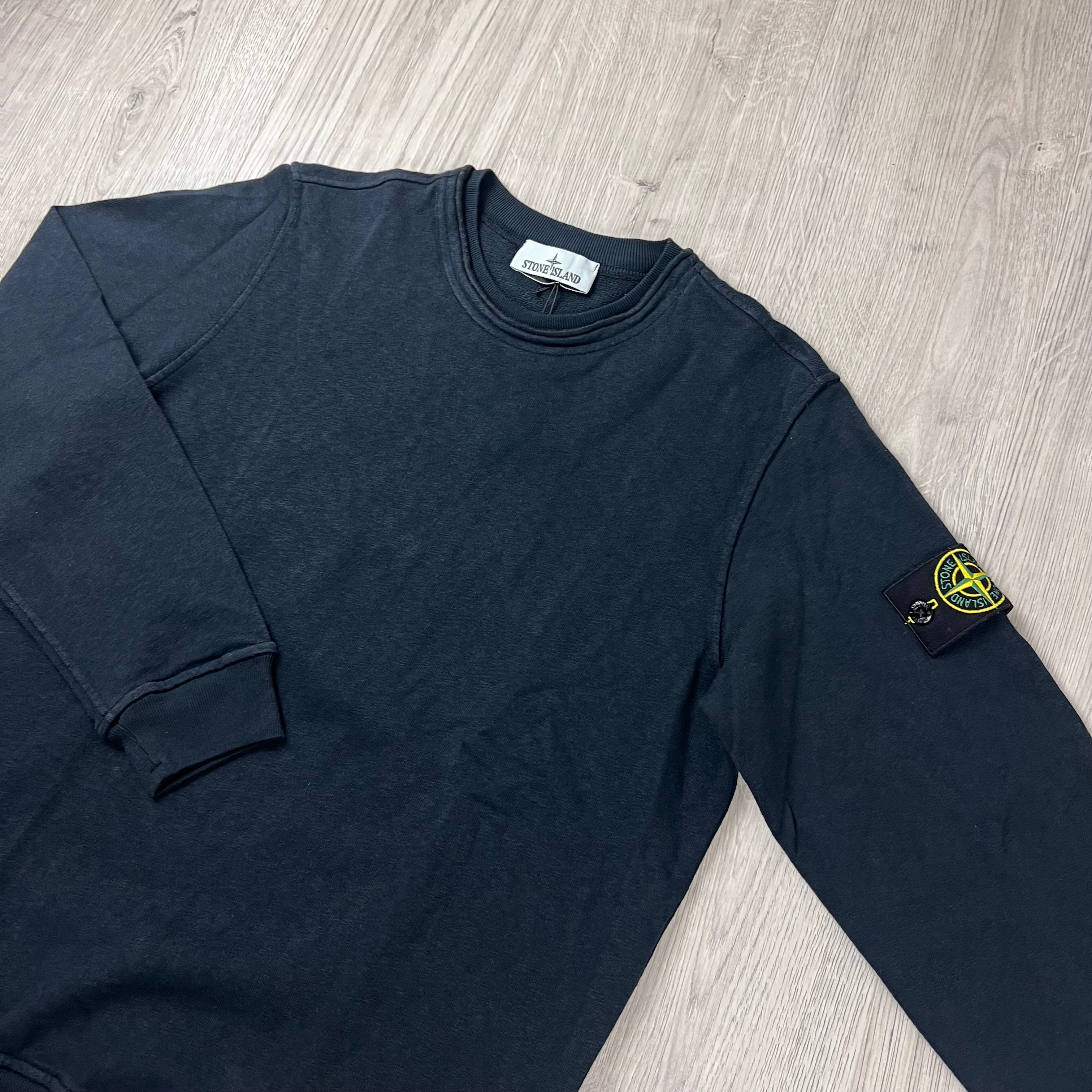 Stone Island Malfilé 'Old' Sweatshirt - Navy