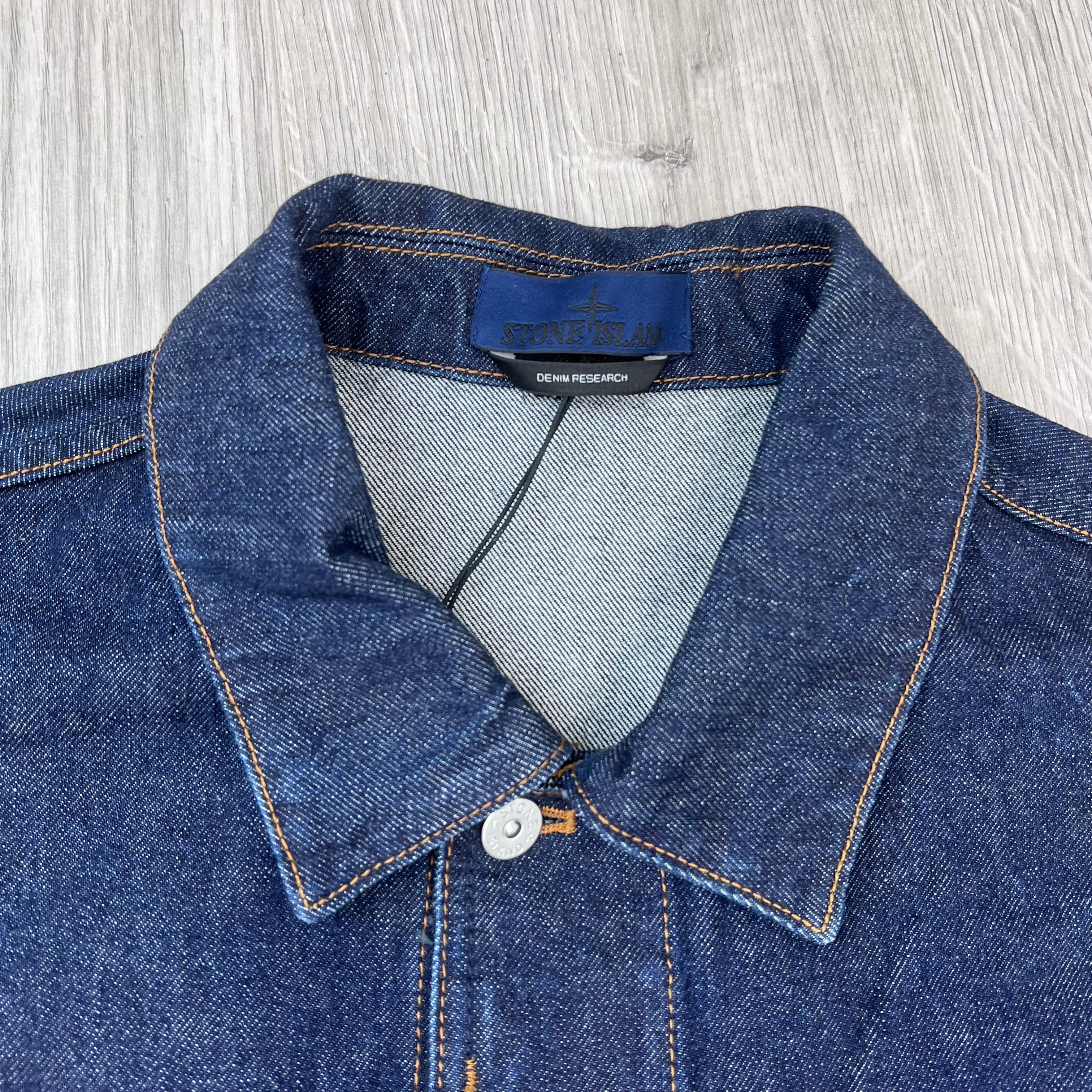 Stone Island Denim Jacket - Blue