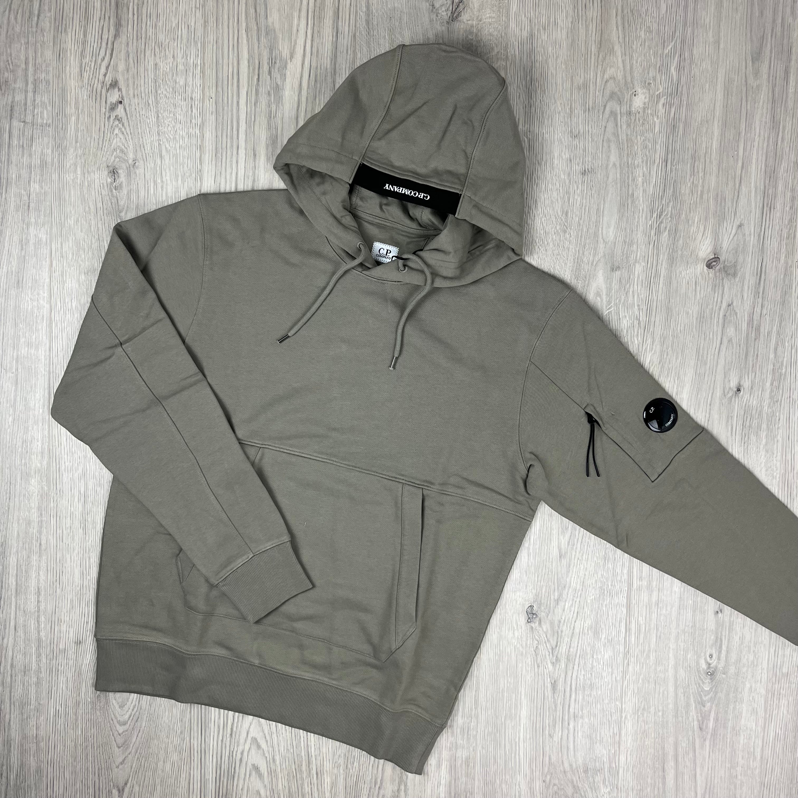 CP Company Raised Fleece Hoodie - Fallen Rock