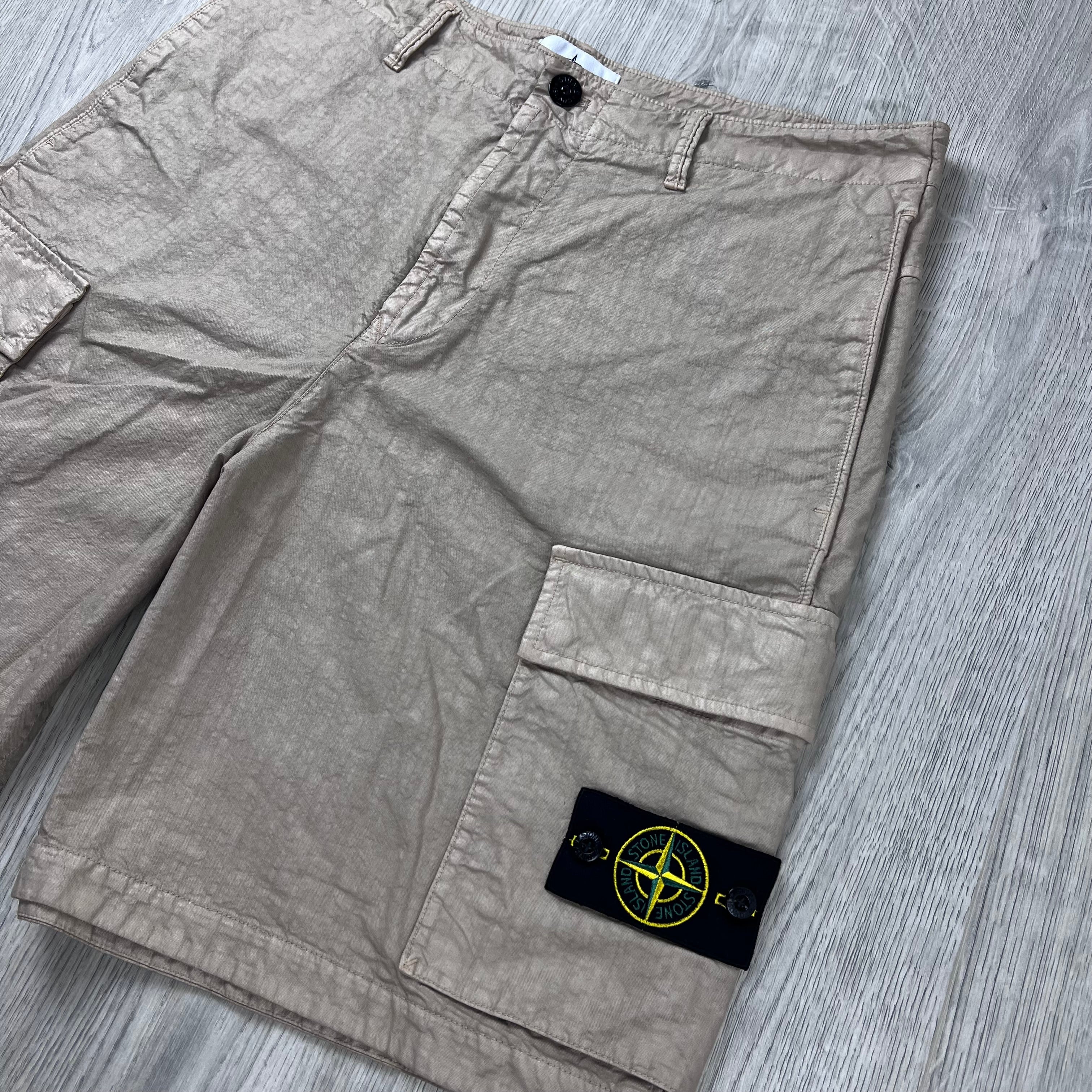 Stone Island 'Panama' Cargo Shorts - Desert