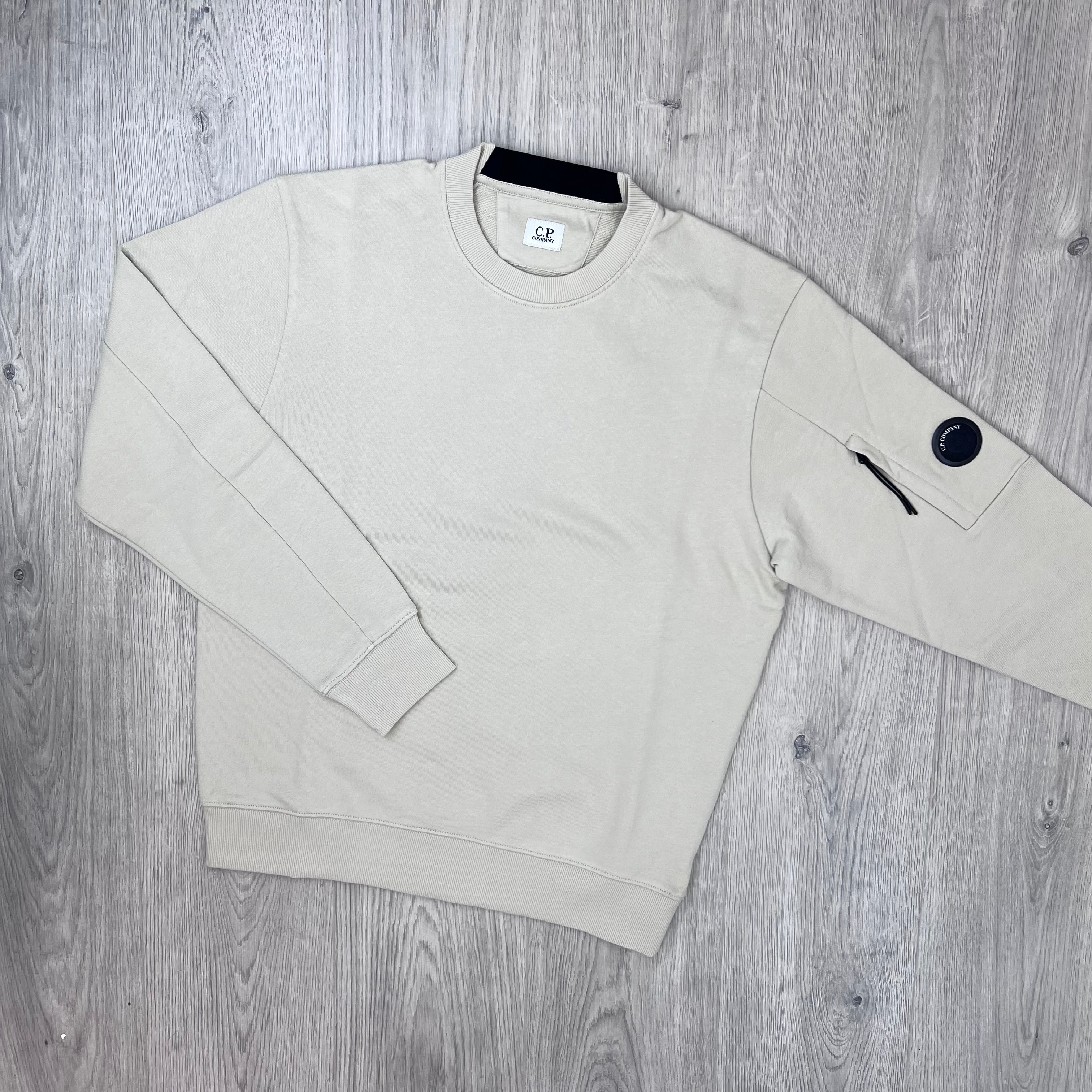 CP Company Raised Fleece Tracksuit - Silver Birch