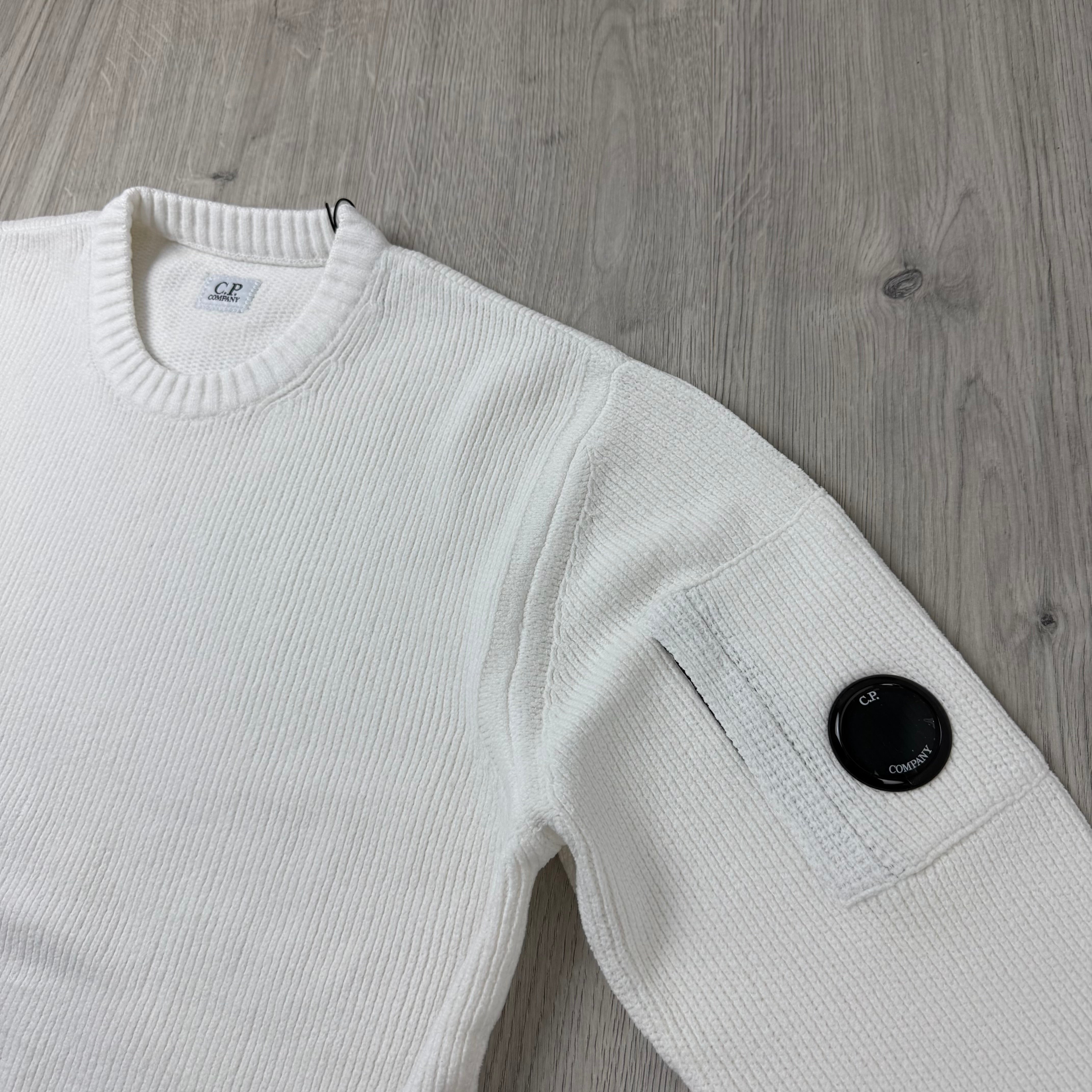 CP Company Chenille Sweatshirt - White