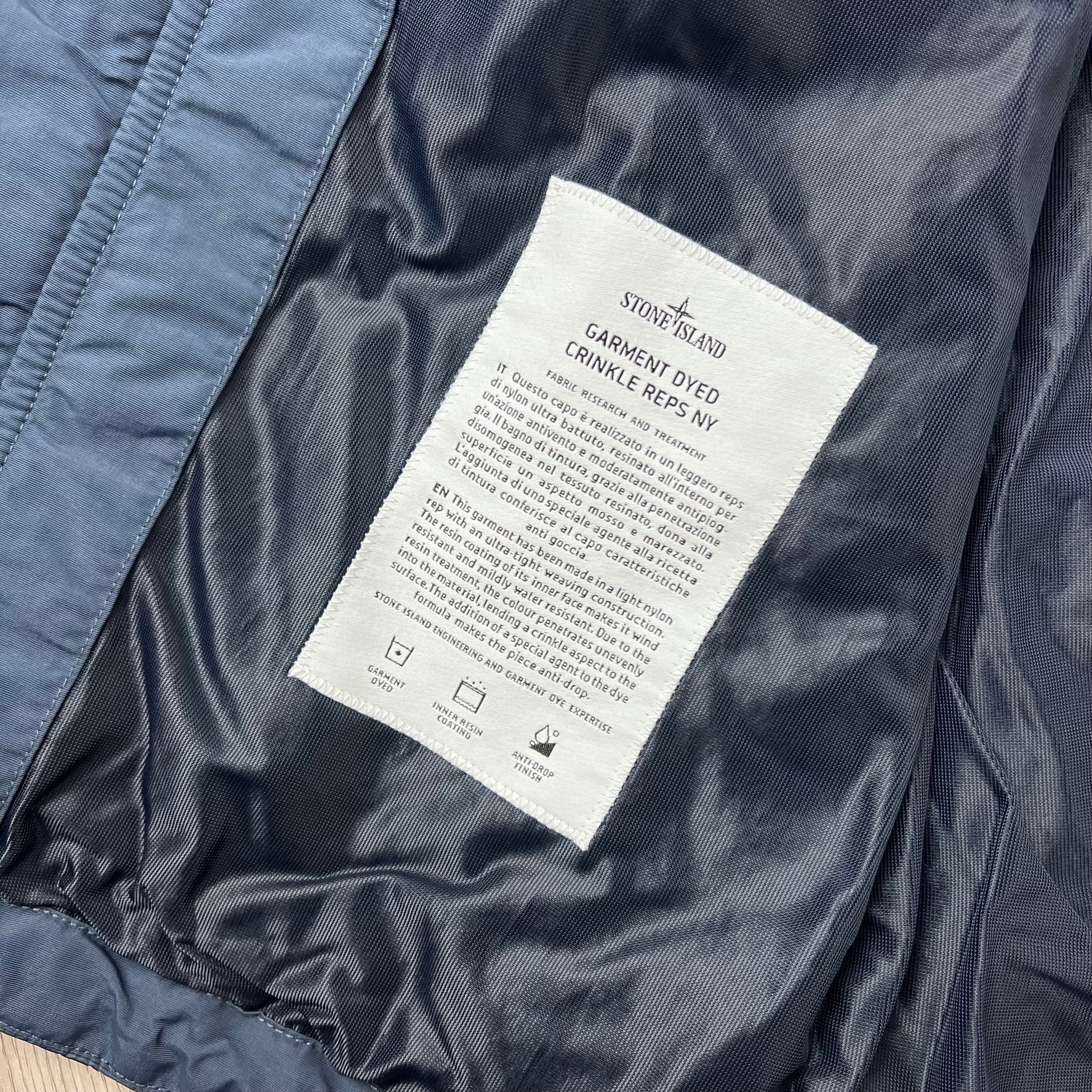 Stone Island Crinkle Reps NY Jacket - Slate Blue