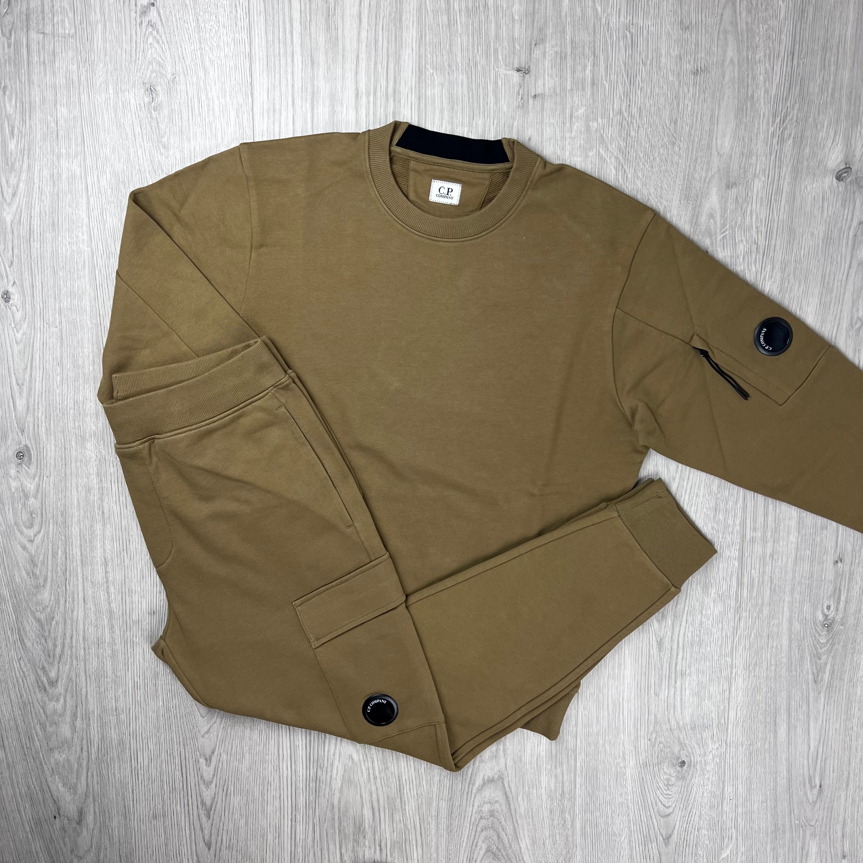 CP Company Raised Fleece Tracksuit - Ermine