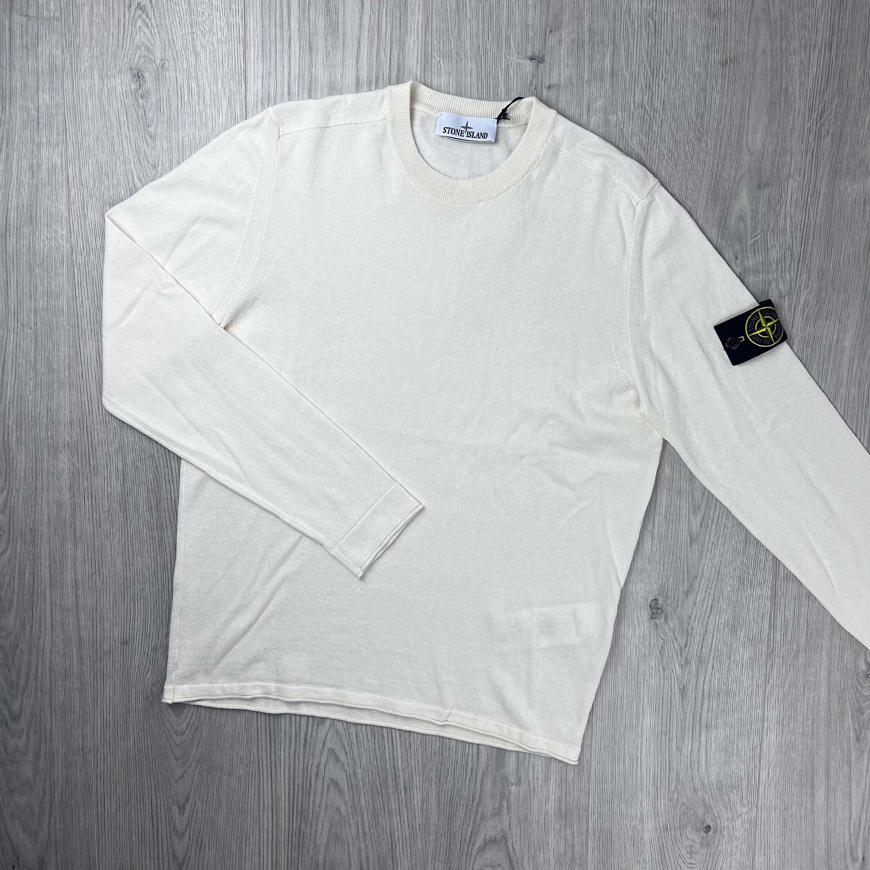 Stone Island Light Organic Sweatshirt - Ivory