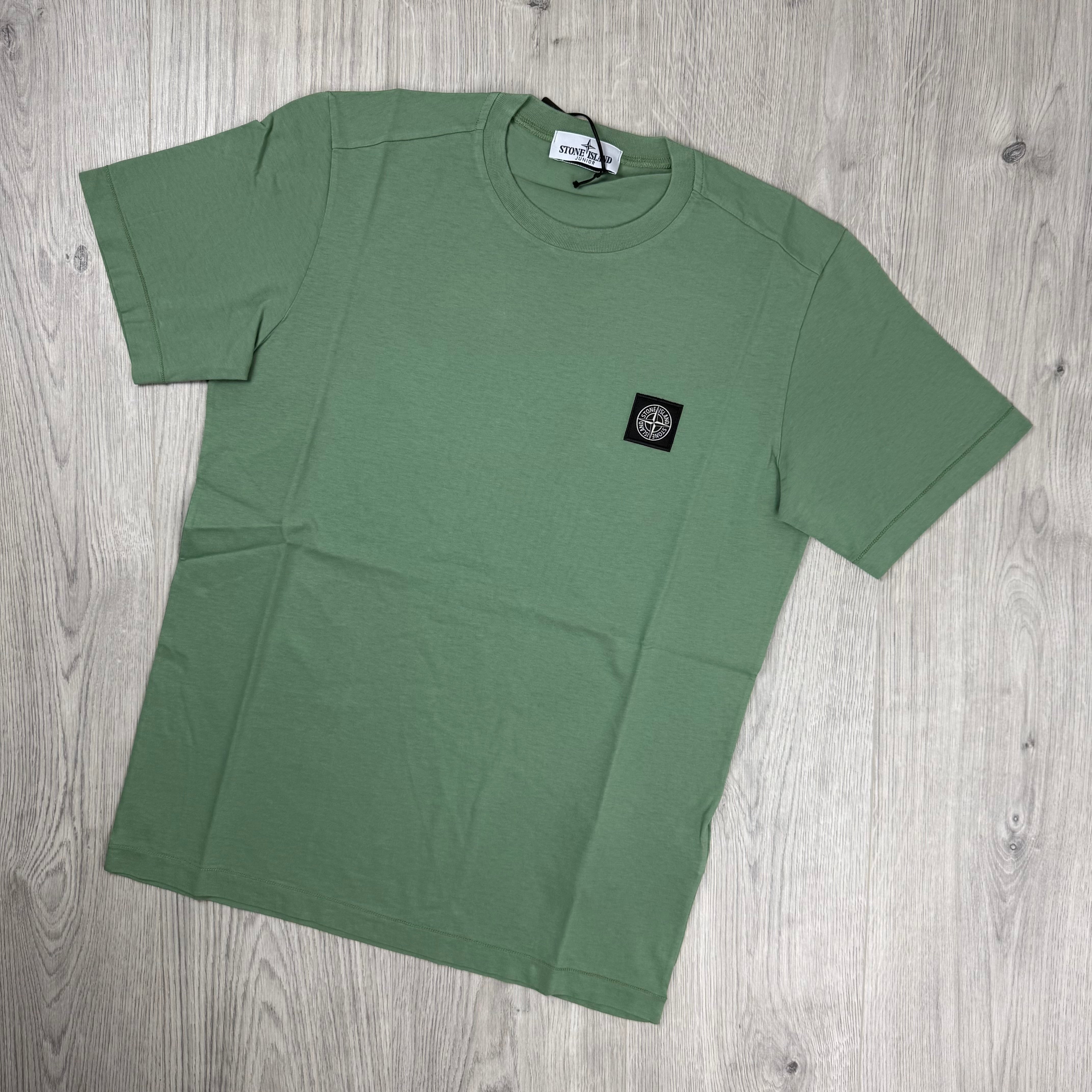 Stone Island Junior Patch T-Shirt - Sage