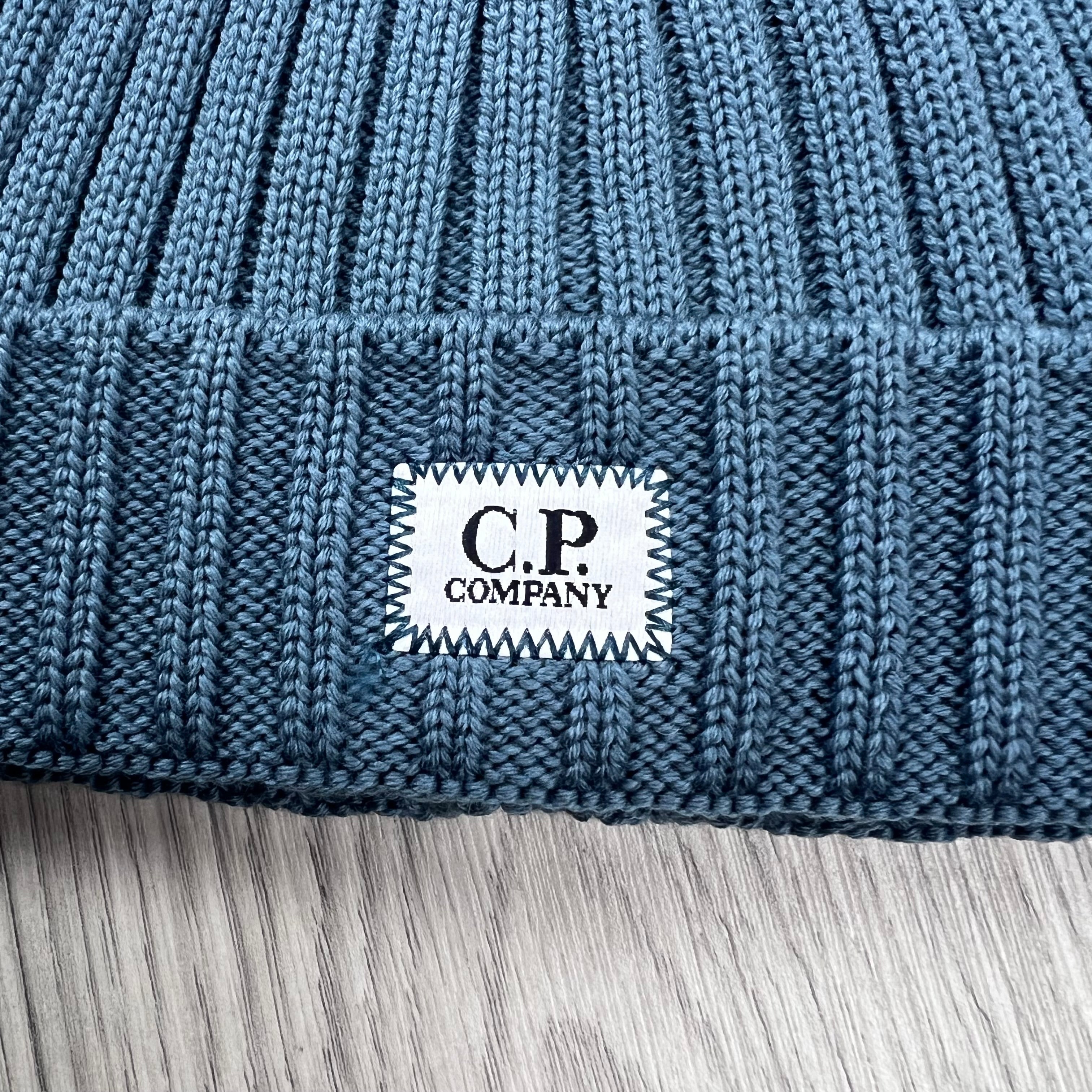 CP Company Patch Beanie - Orion Blue