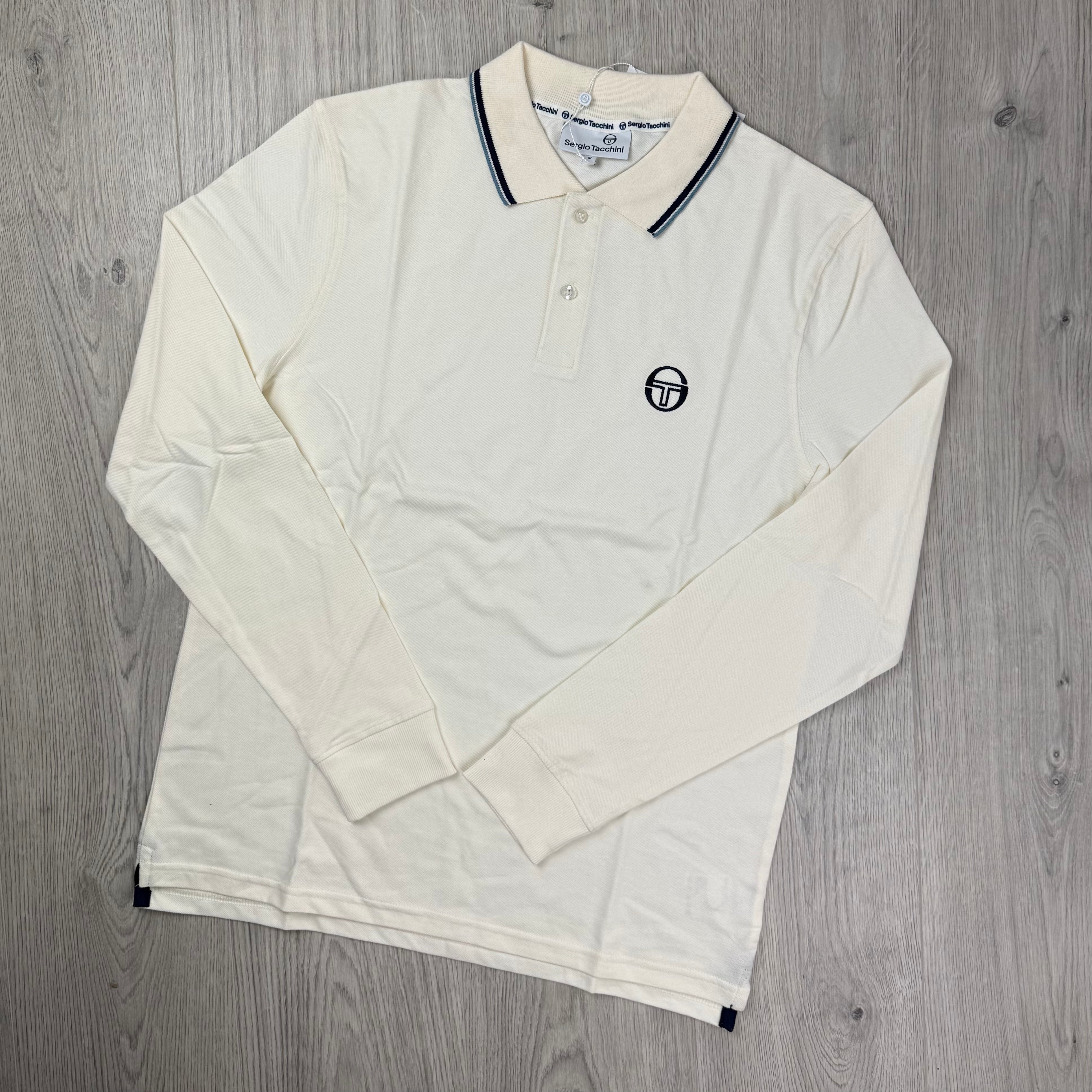 Sergio Tacchini Long Sleeve Polo Shirt - Gardenia