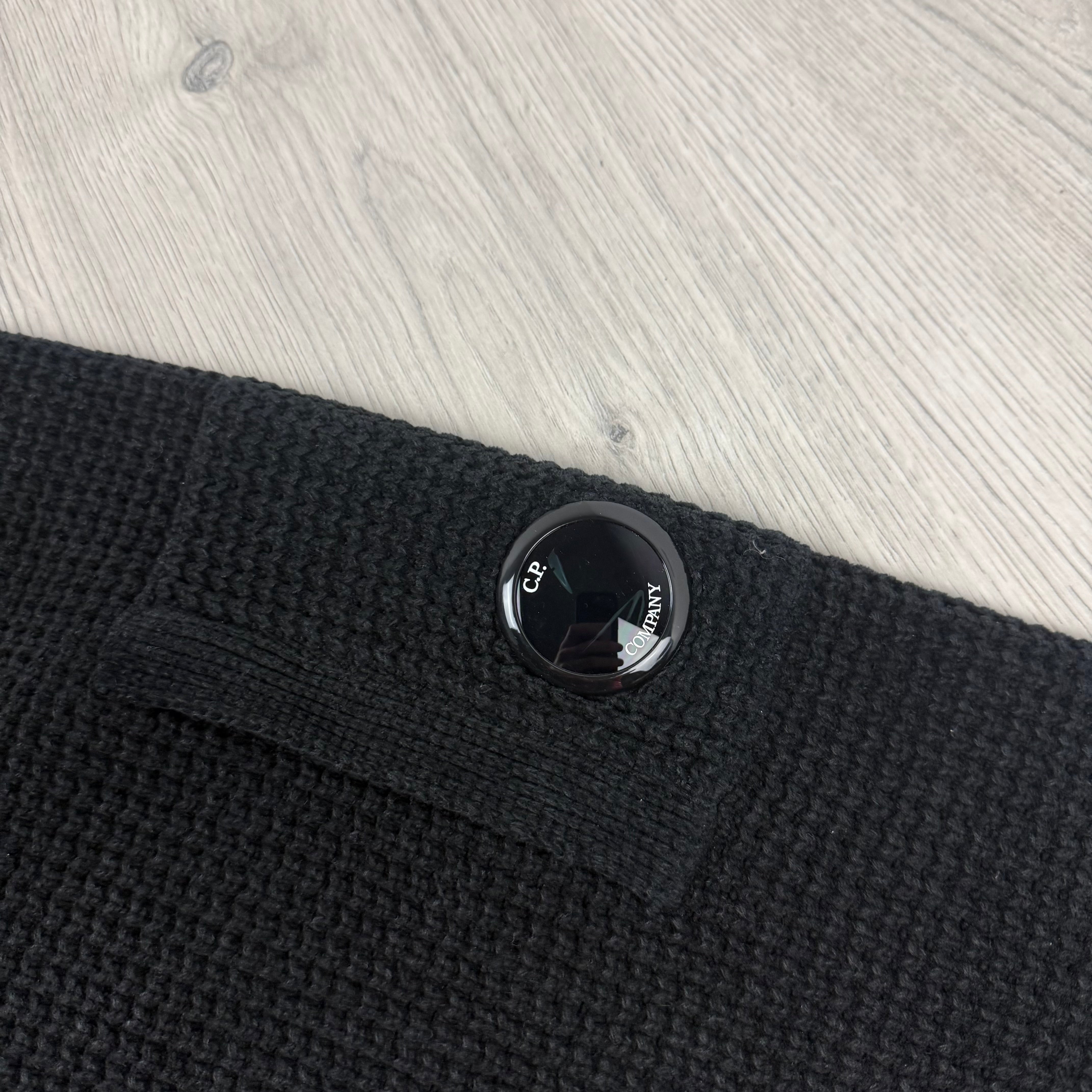 CP Company Chenille Knit Sweatshirt - Black