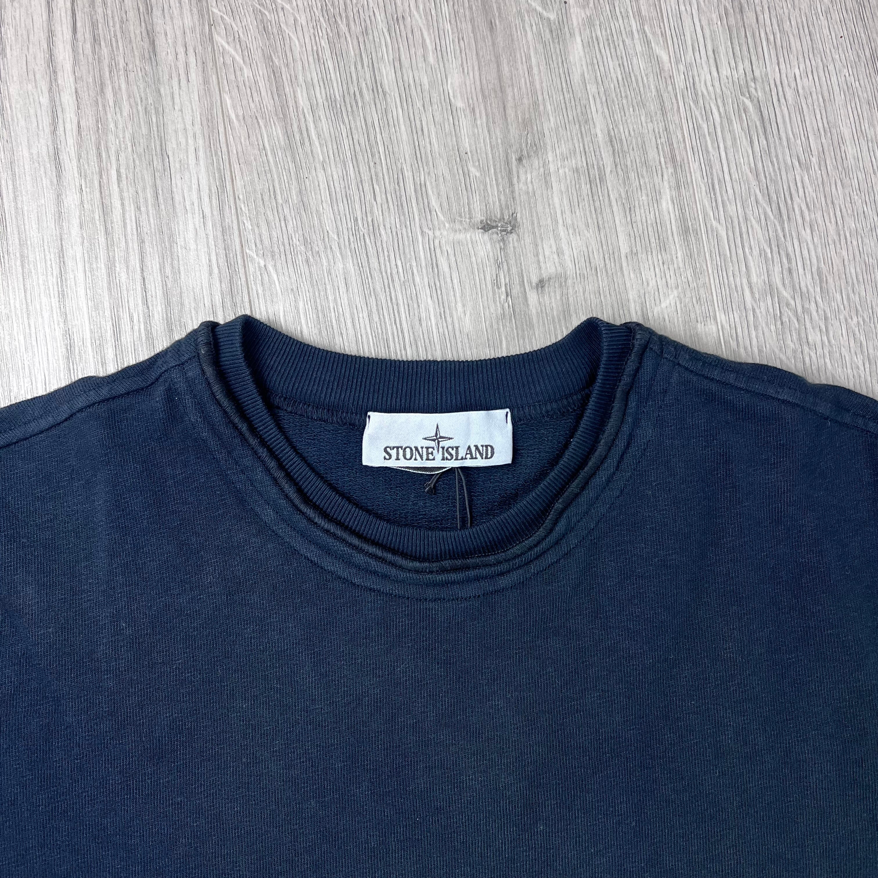 Stone Island Malfilé 'Old' Sweatshirt - Navy