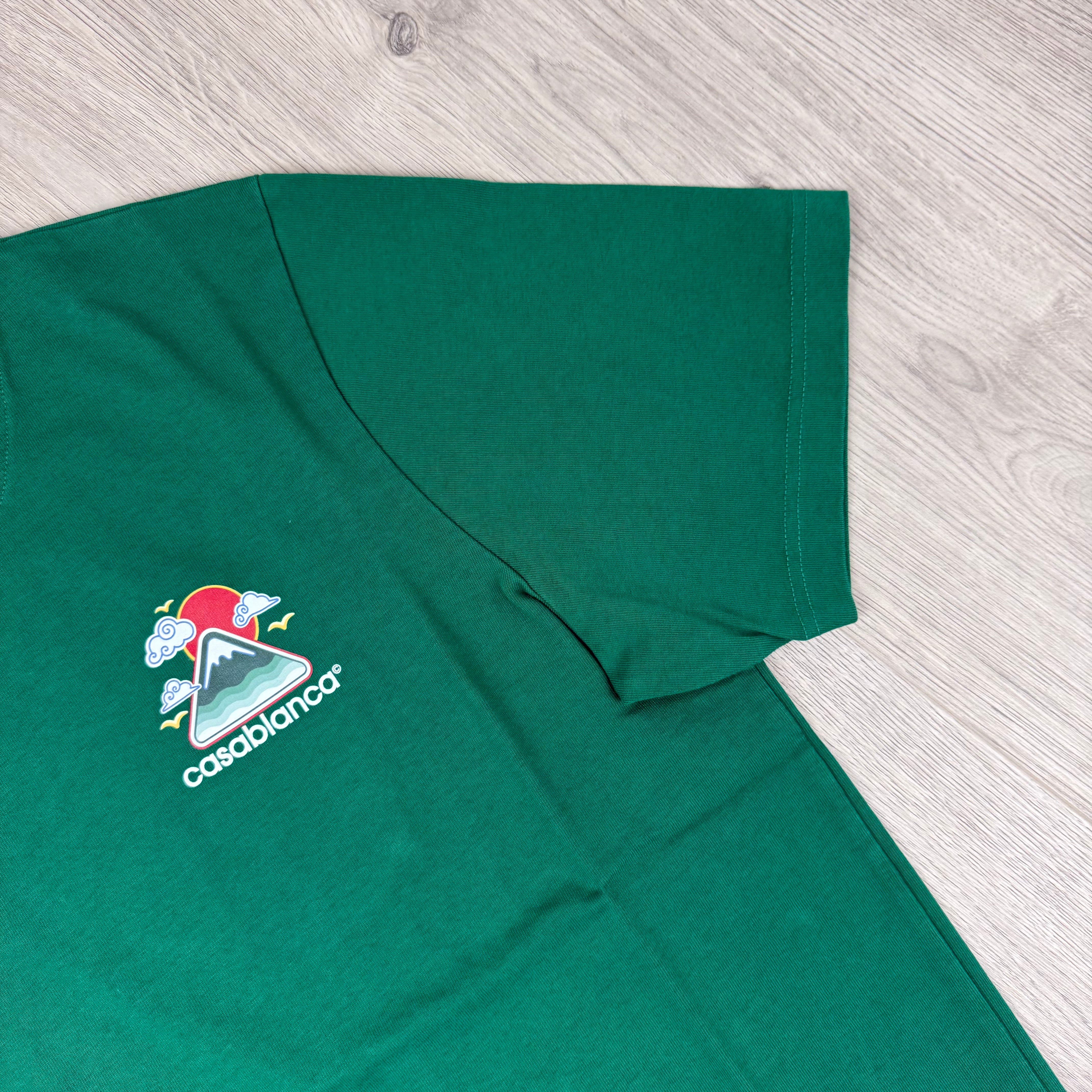 Casablanca 'Montagne Ondulee' T-Shirt - Green