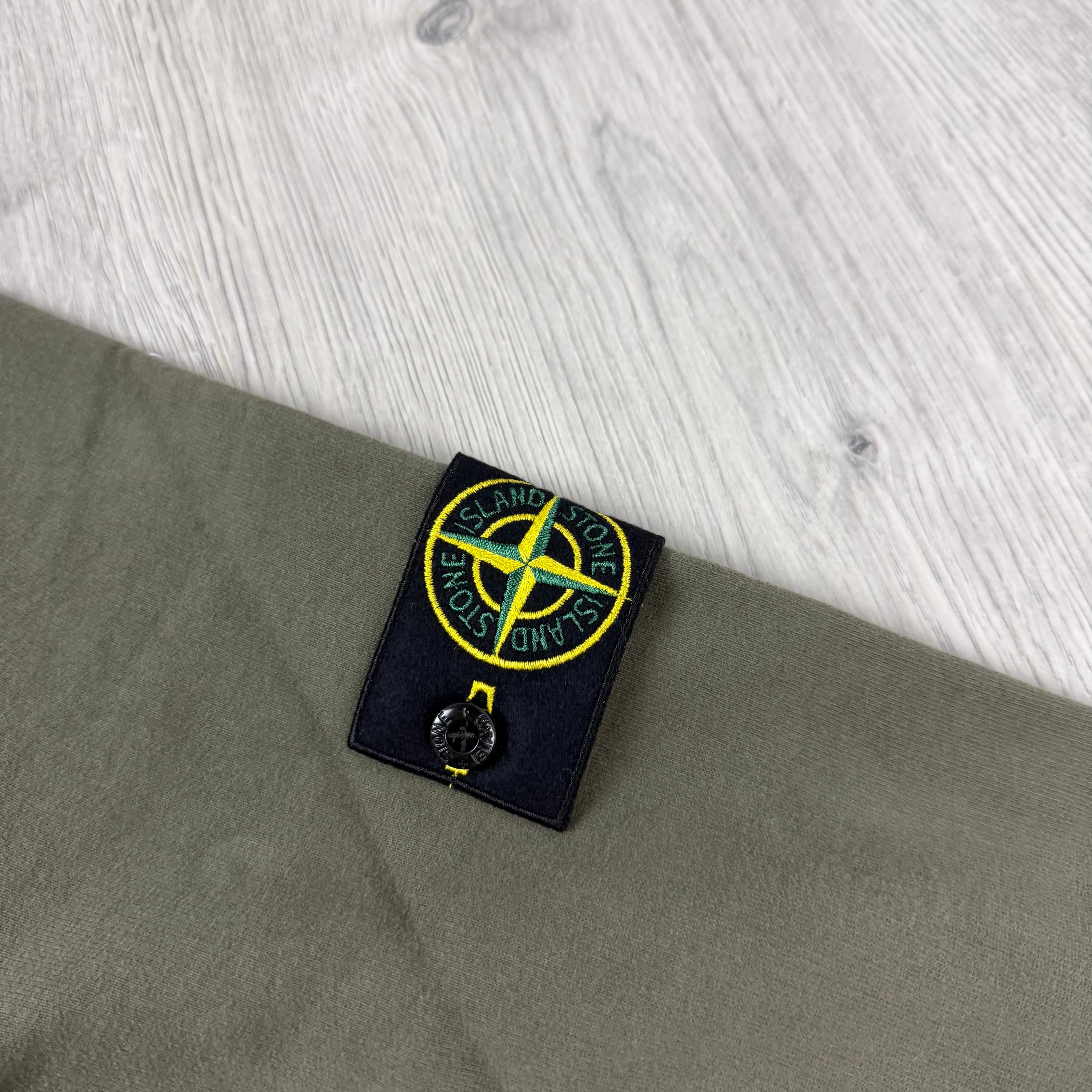 Stone Island Zip Sweatshirt - Military Green