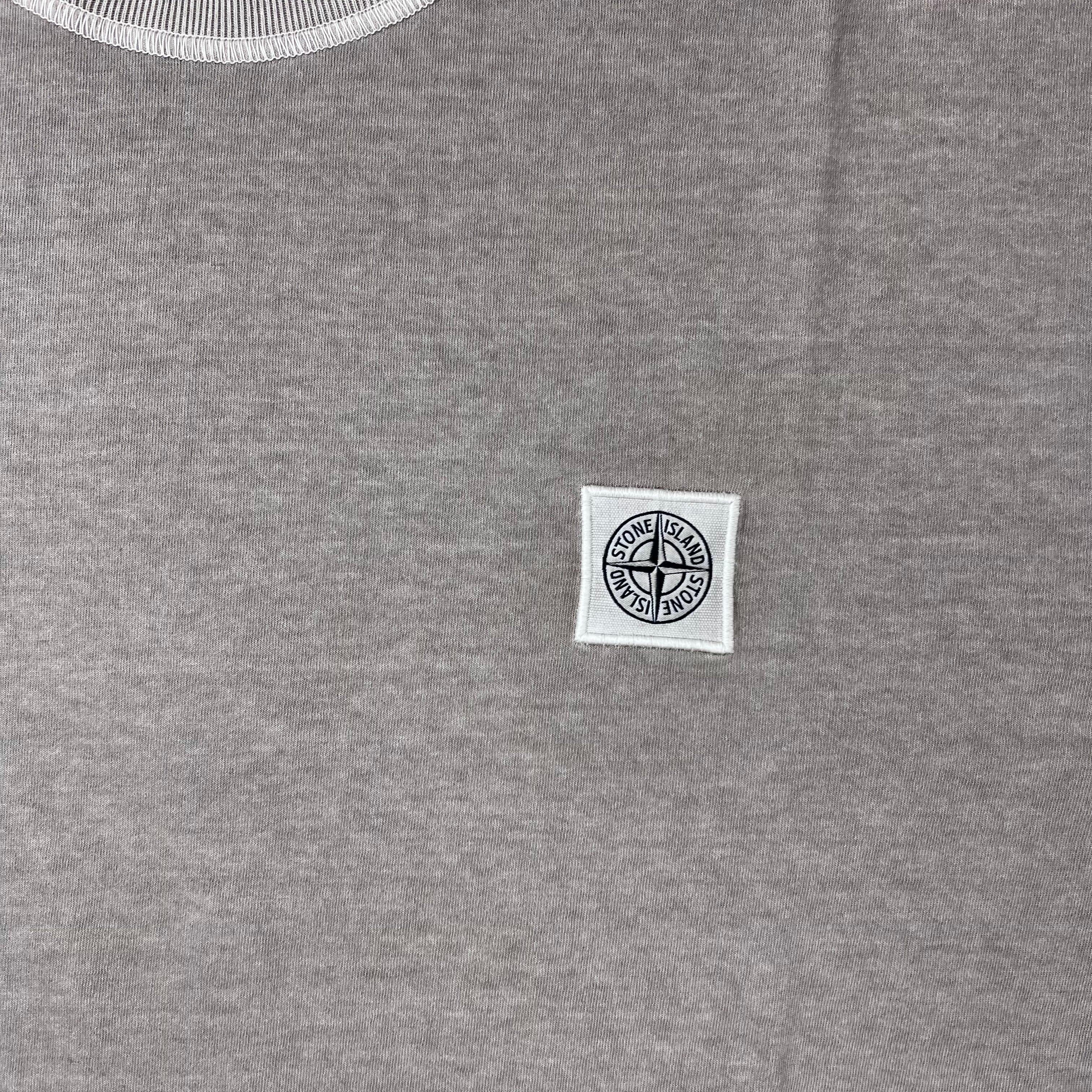 Stone Island 'Fissato' Patch T-Shirt - Desert