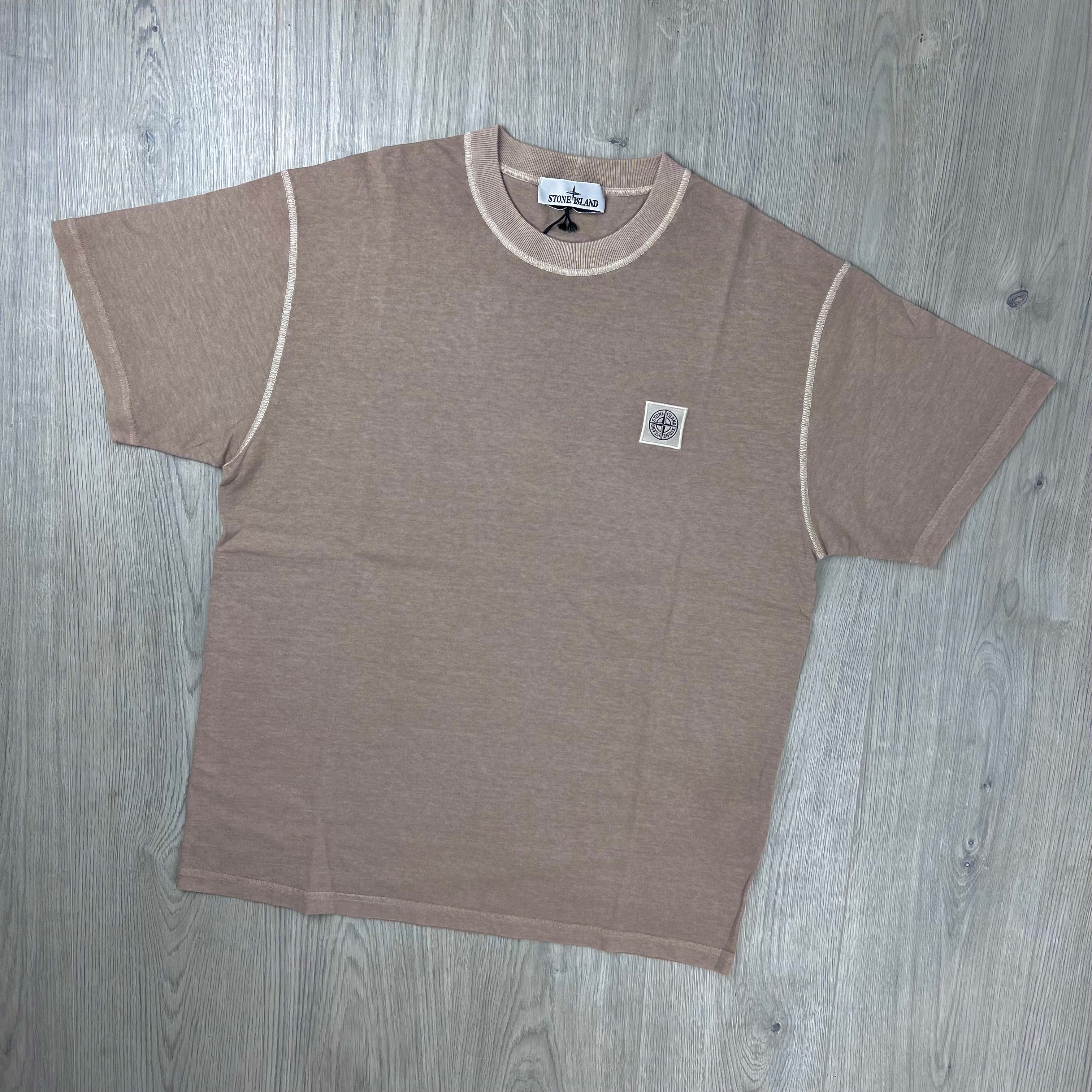 Stone Island 'Fissato' Patch T-Shirt - Desert