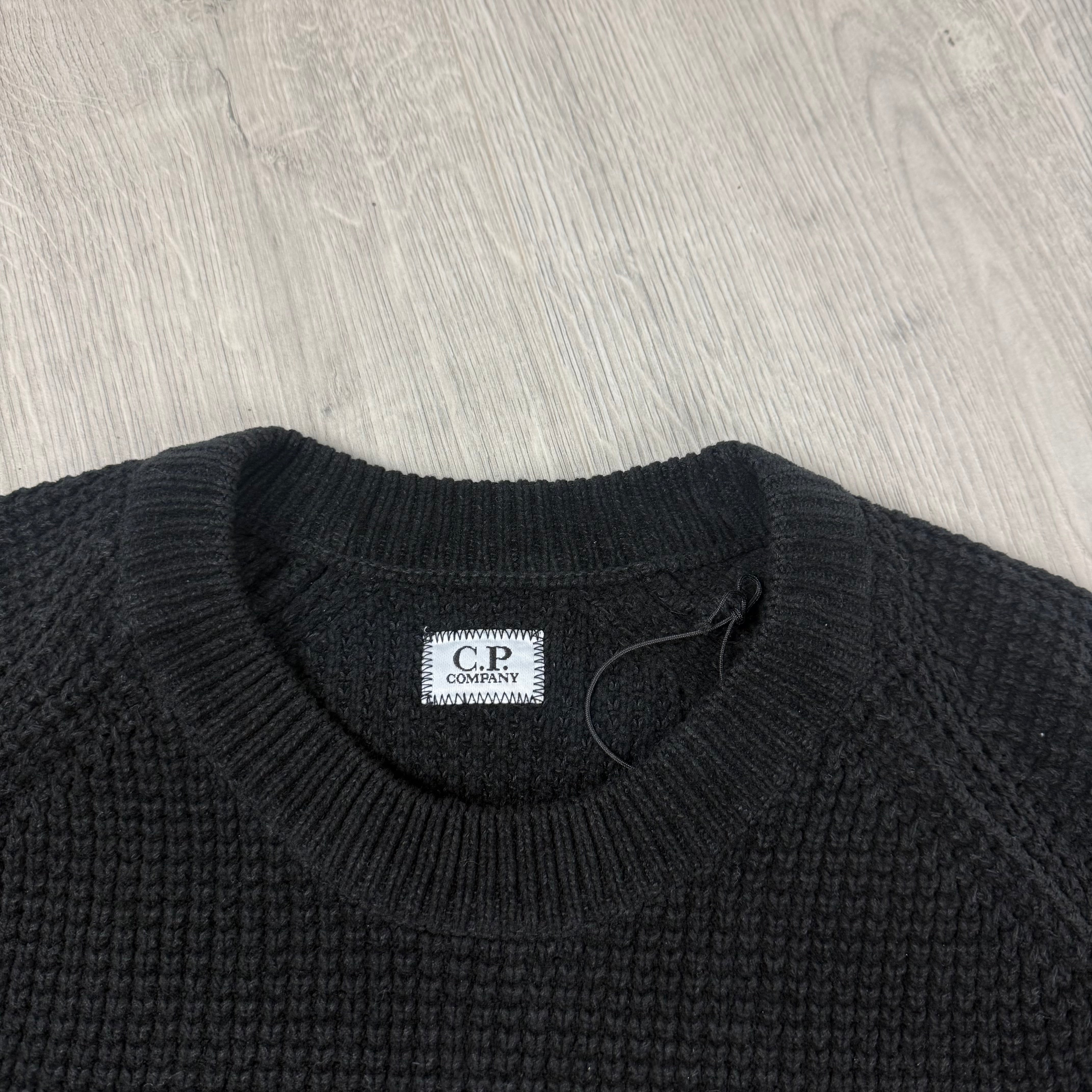 CP Company Chenille Knit Sweatshirt - Black