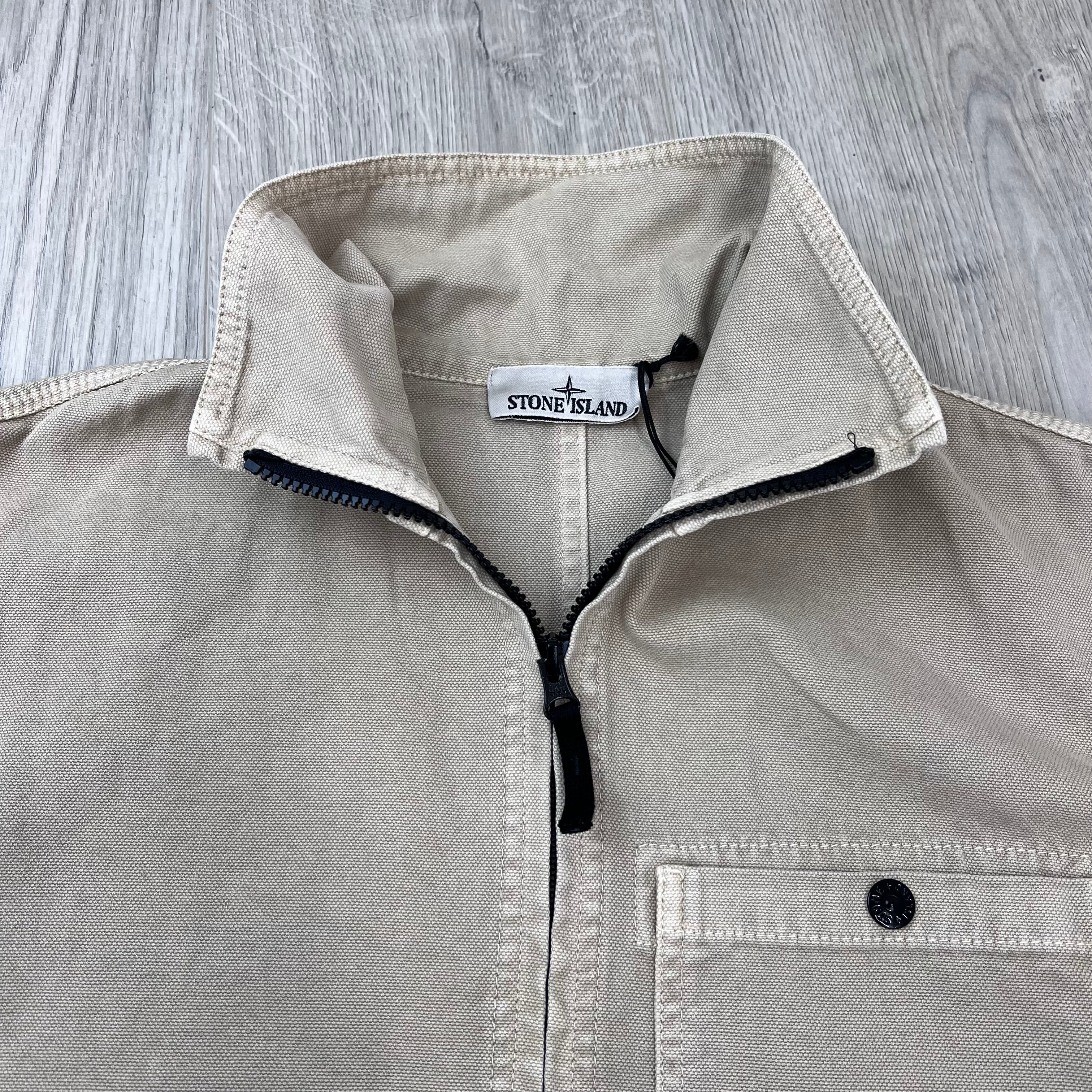 Stone Island Zip Overshirt - Desert