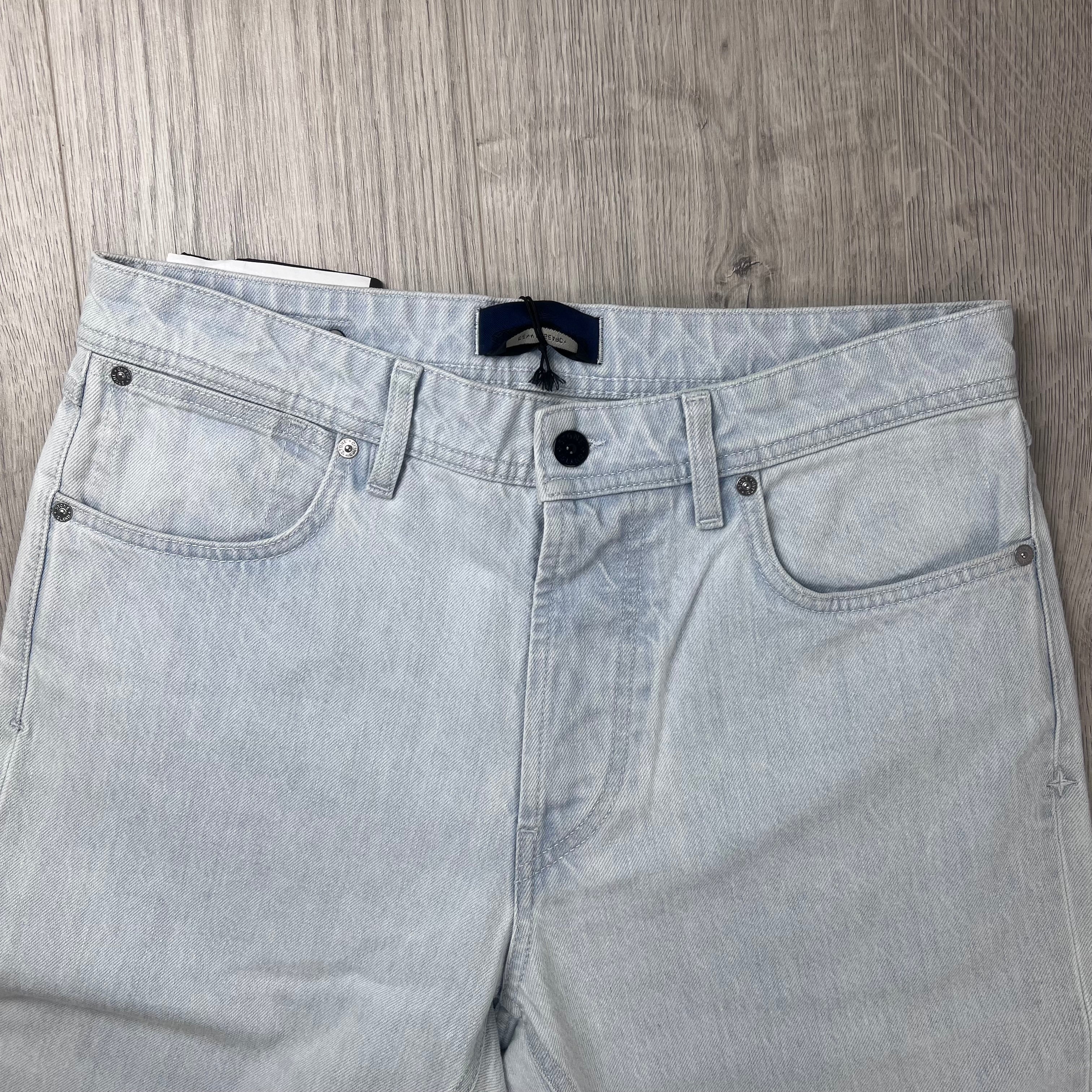 Stone Island Straight Denim Jeans - Bleached Blue