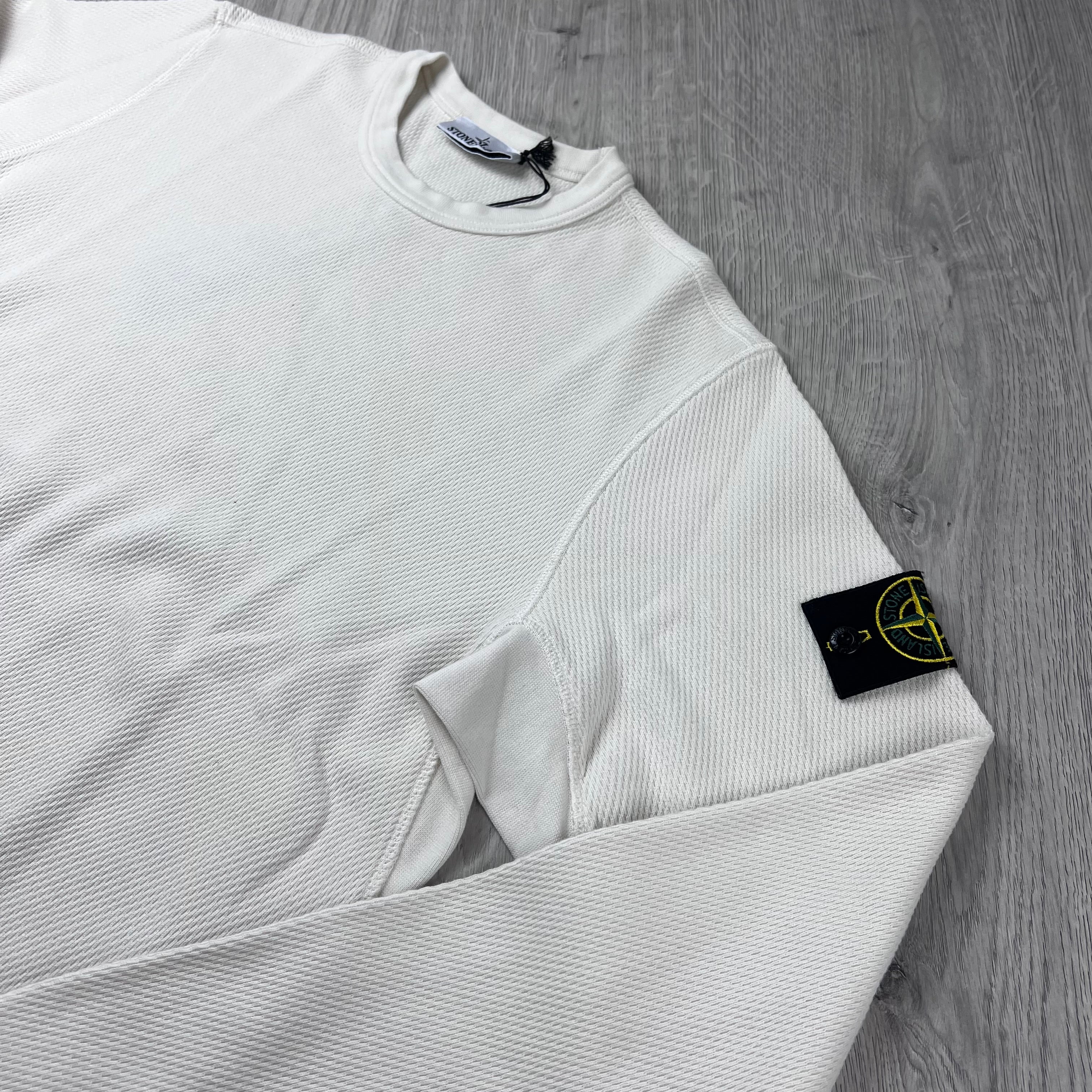Stone Island Mesh Stitch Sweatshirt - Ivory