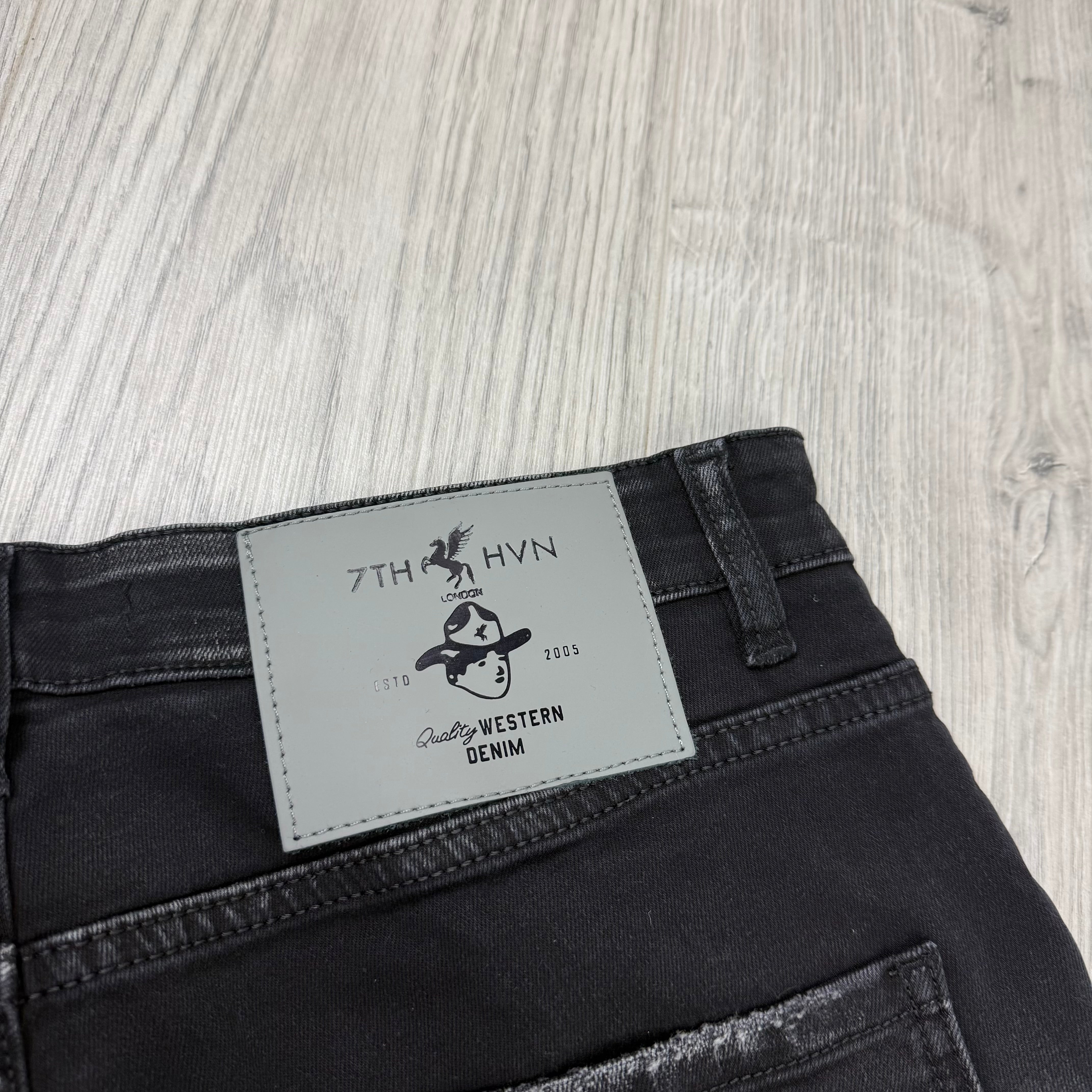 7TH HVN Slim Jeans - Black