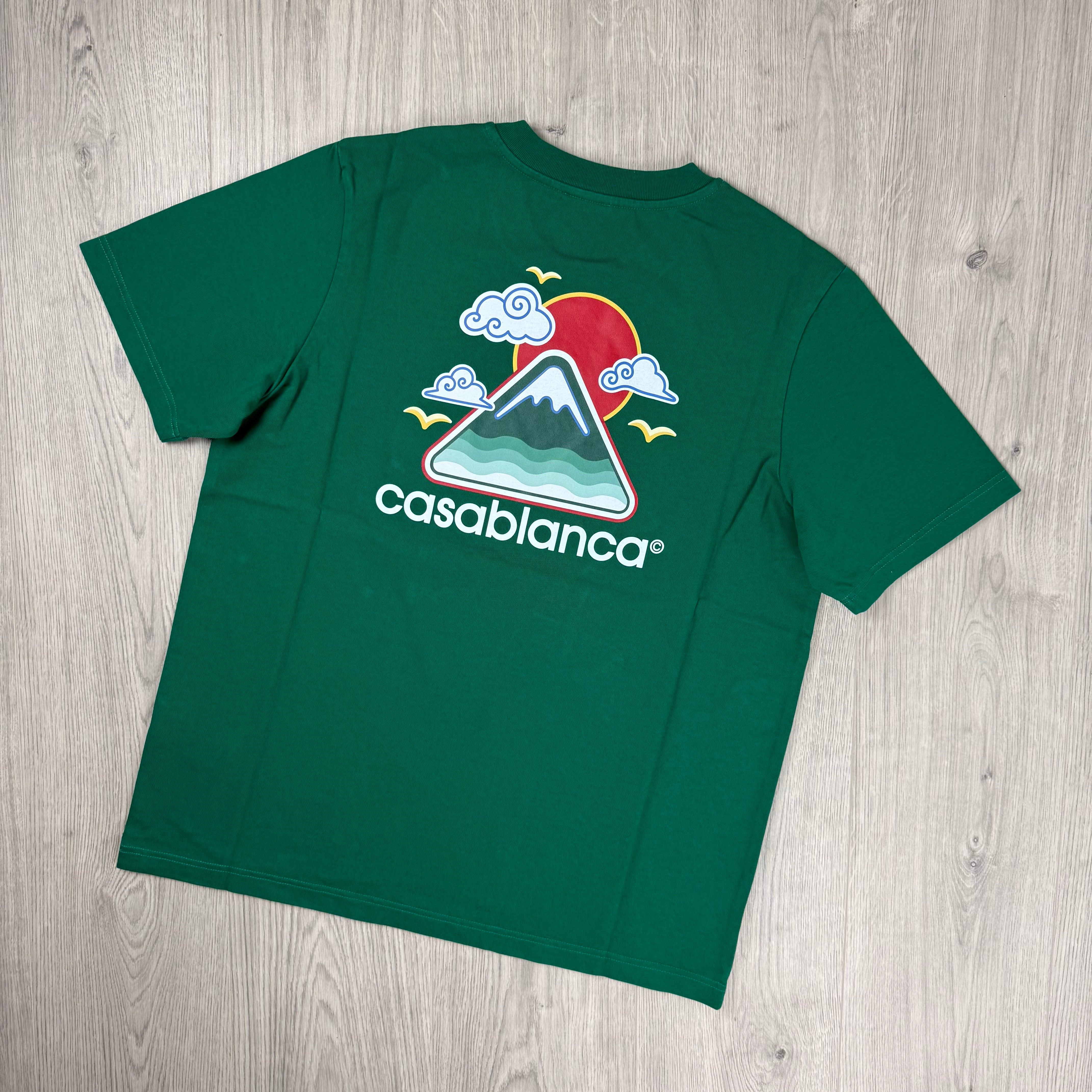 Casablanca 'Montagne Ondulee' T-Shirt - Green