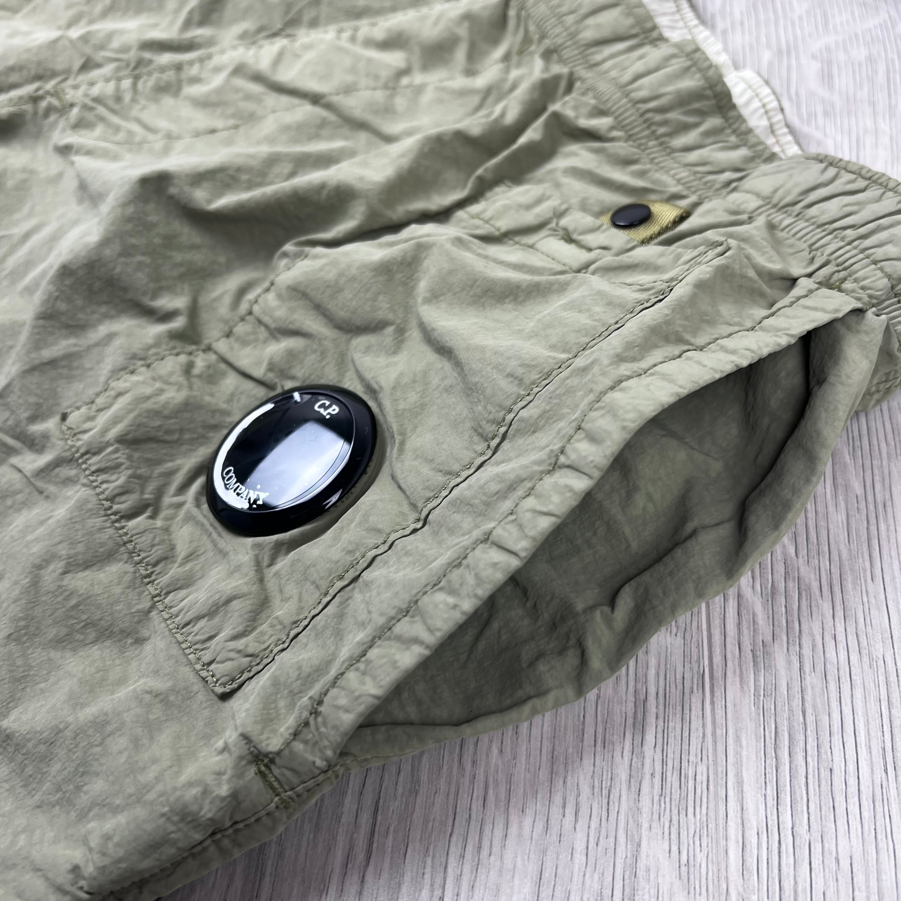 CP Company Lens Swim Shorts - Moss Gray