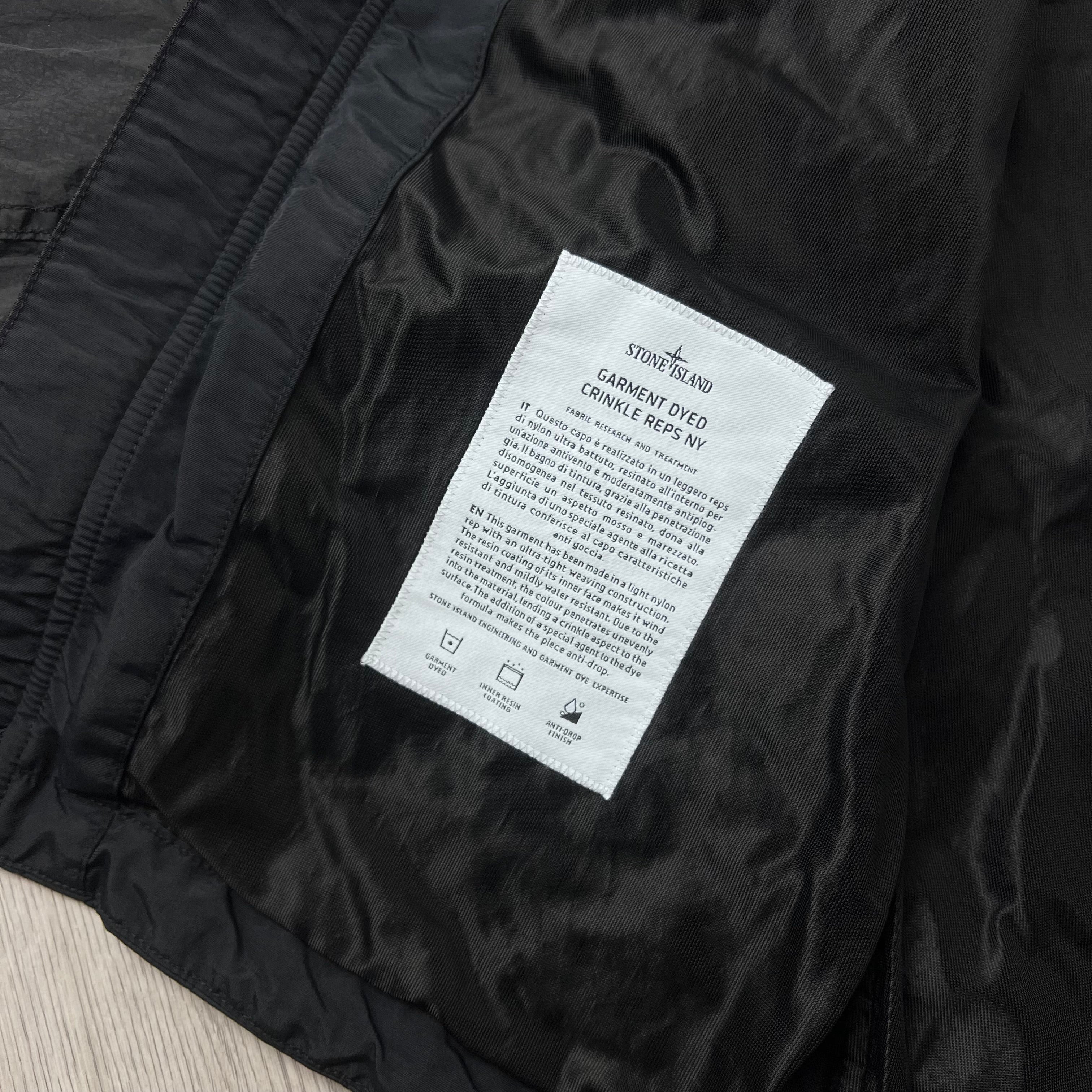 Stone Island Crinkle Reps NY Jacket - Black