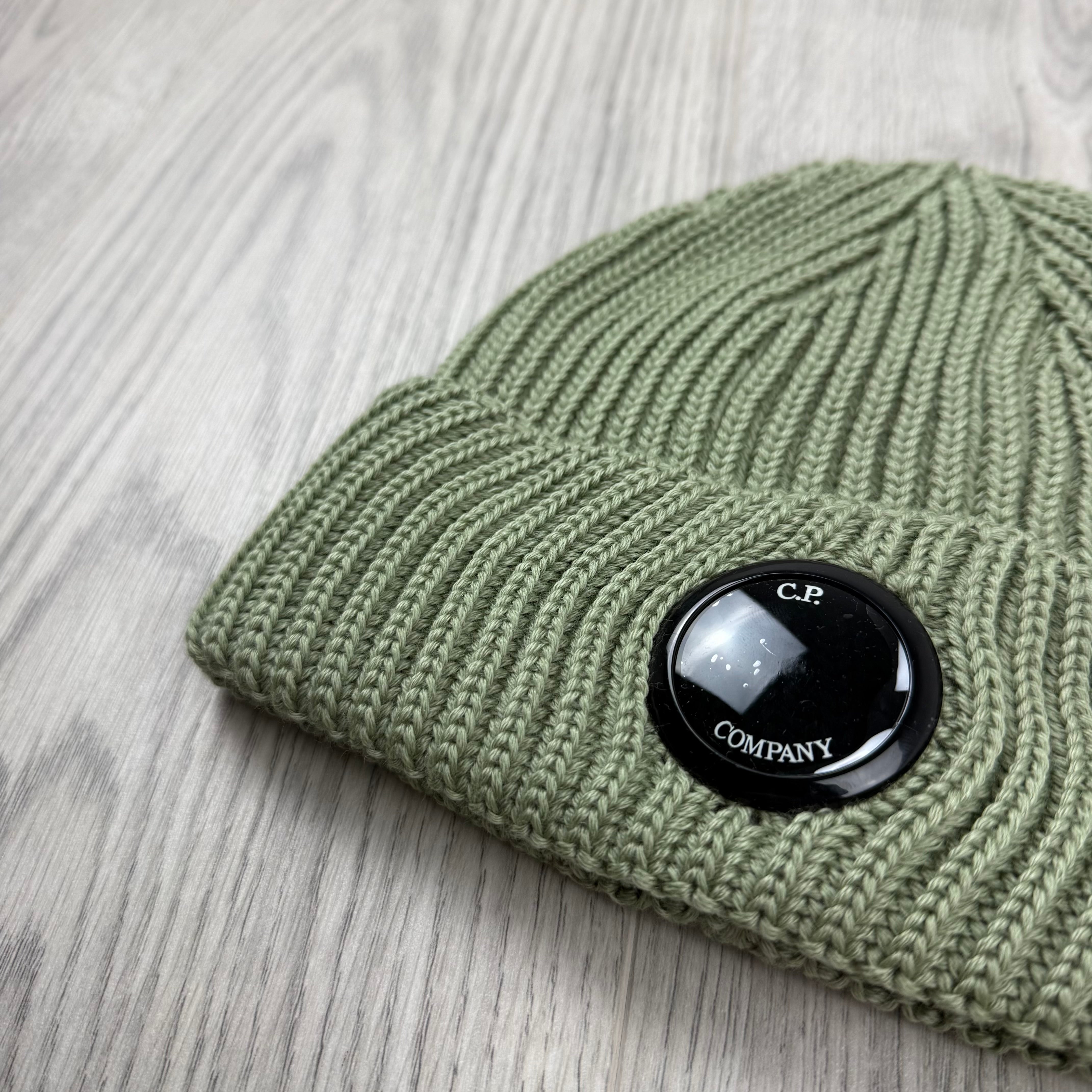 CP Company Lens Beanie - Tea Green