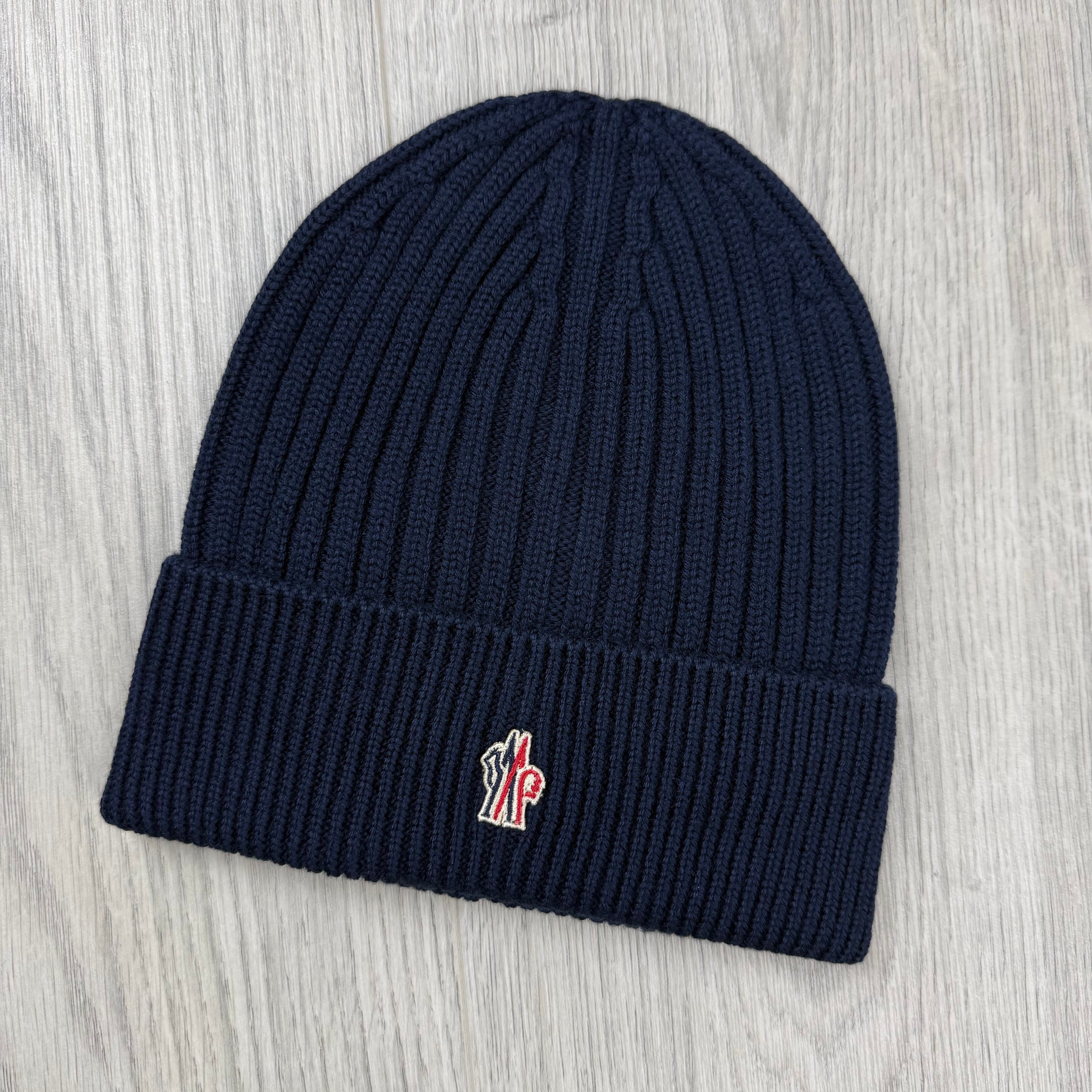 Moncler Grenoble Wool Beanie - Navy