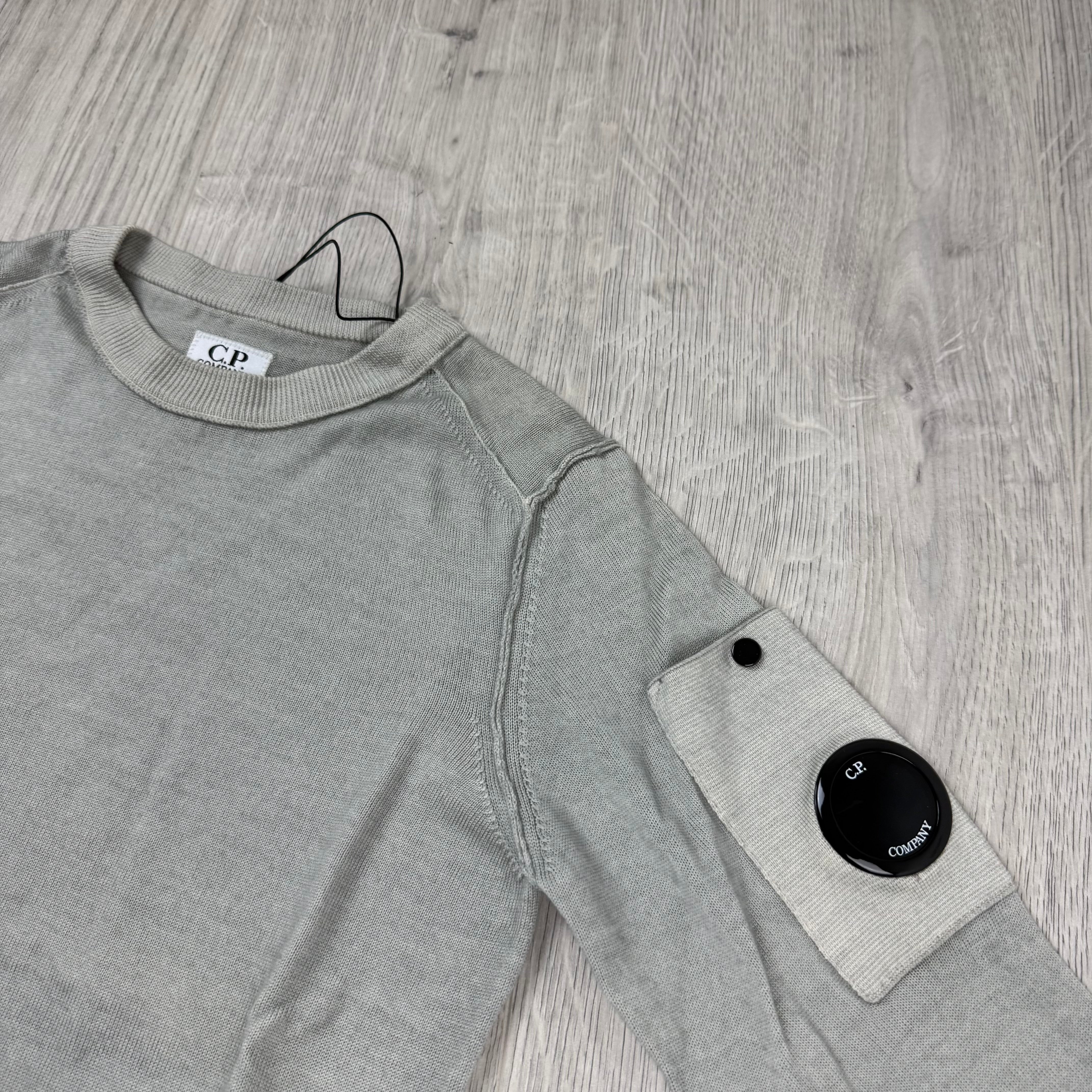 CP Company Junior Knit Sweatshirt - String Grey