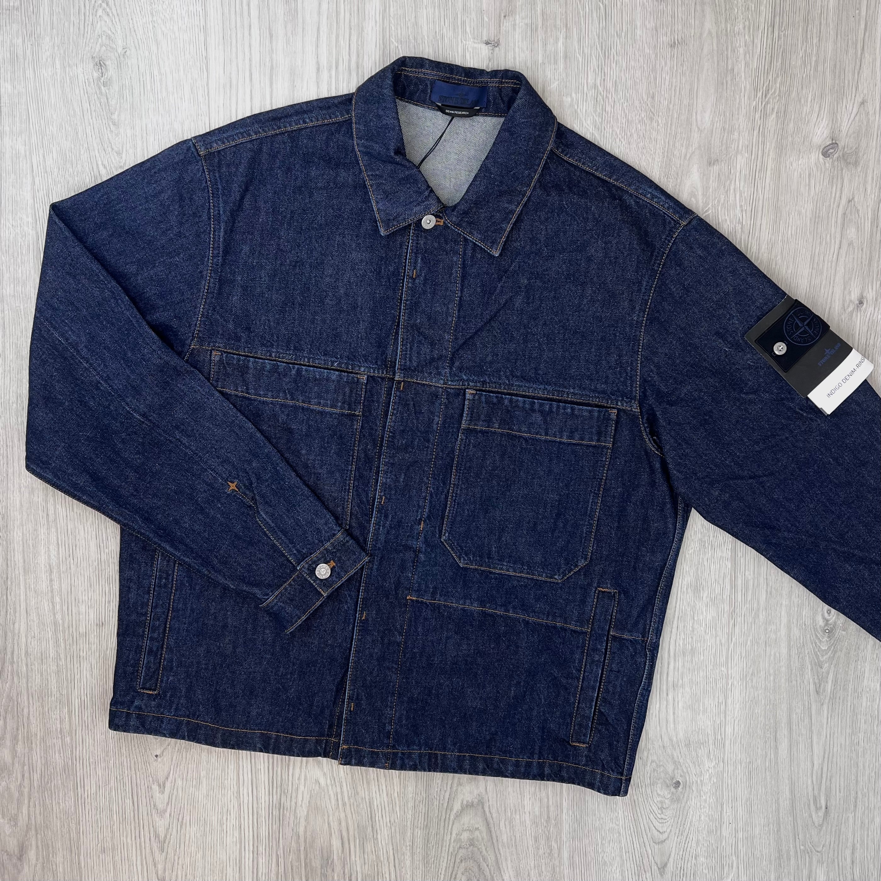 Stone Island Denim Jacket - Blue