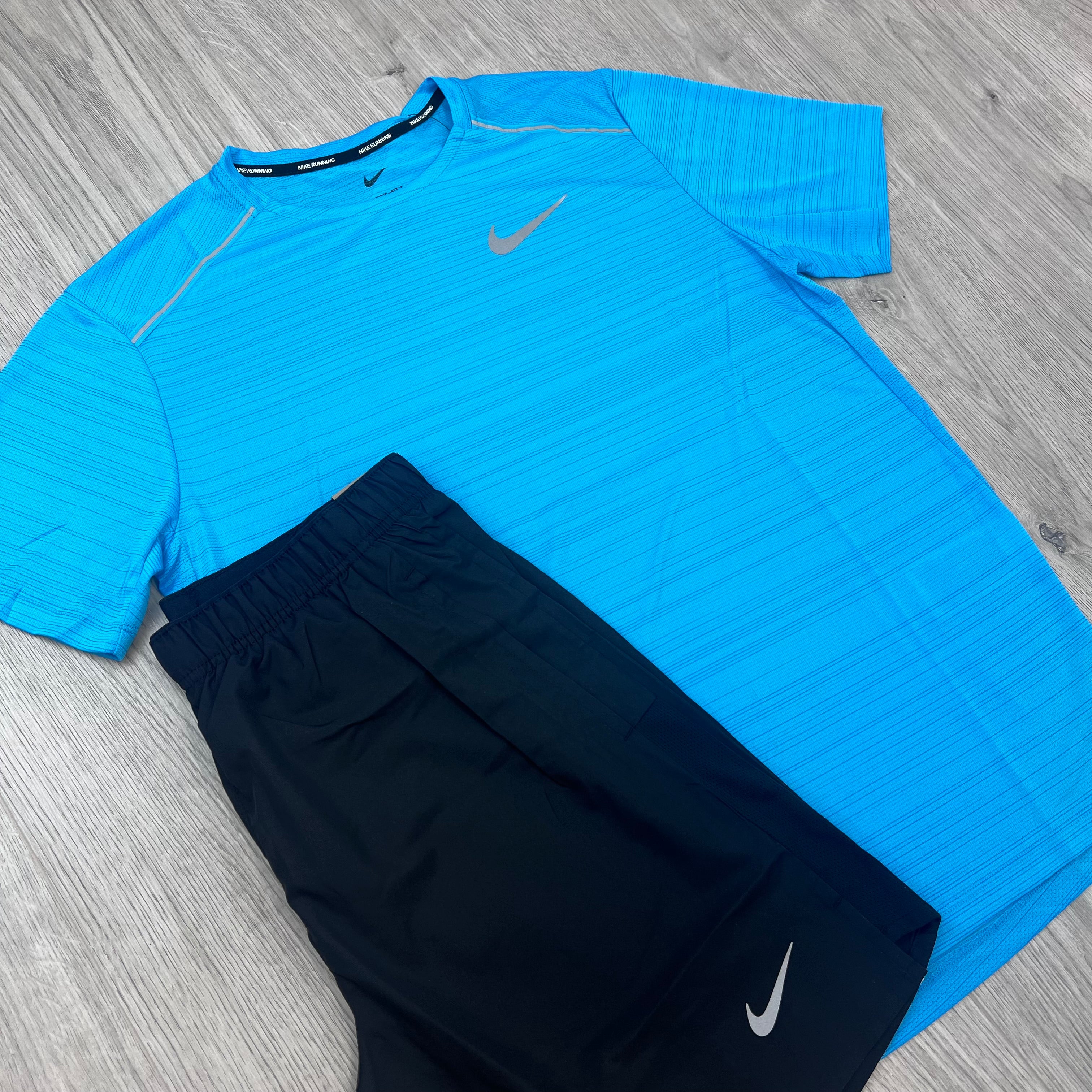 Nike 'Miler' Set - Blue/Black