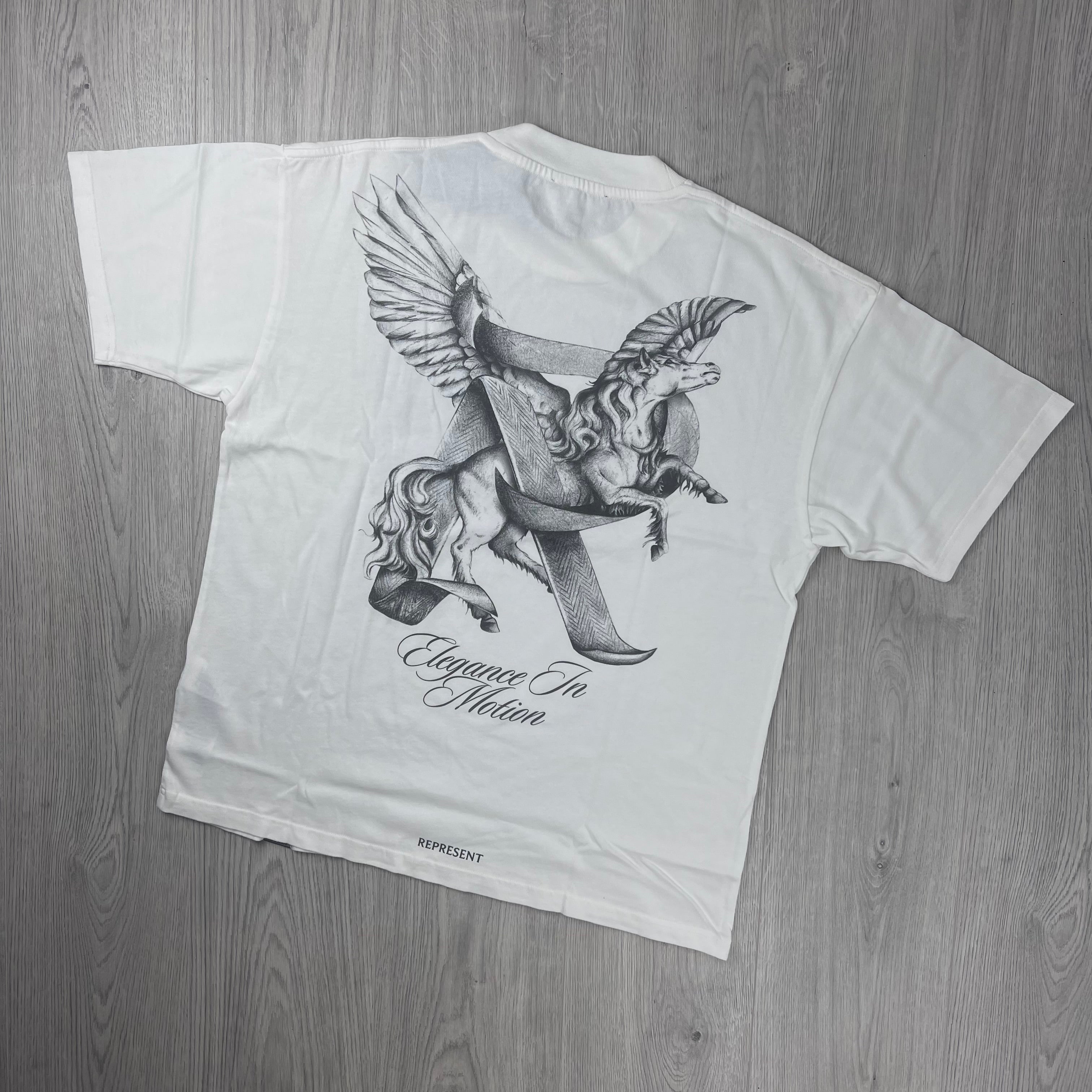 Represent 'Motion' T-Shirt - Flat White