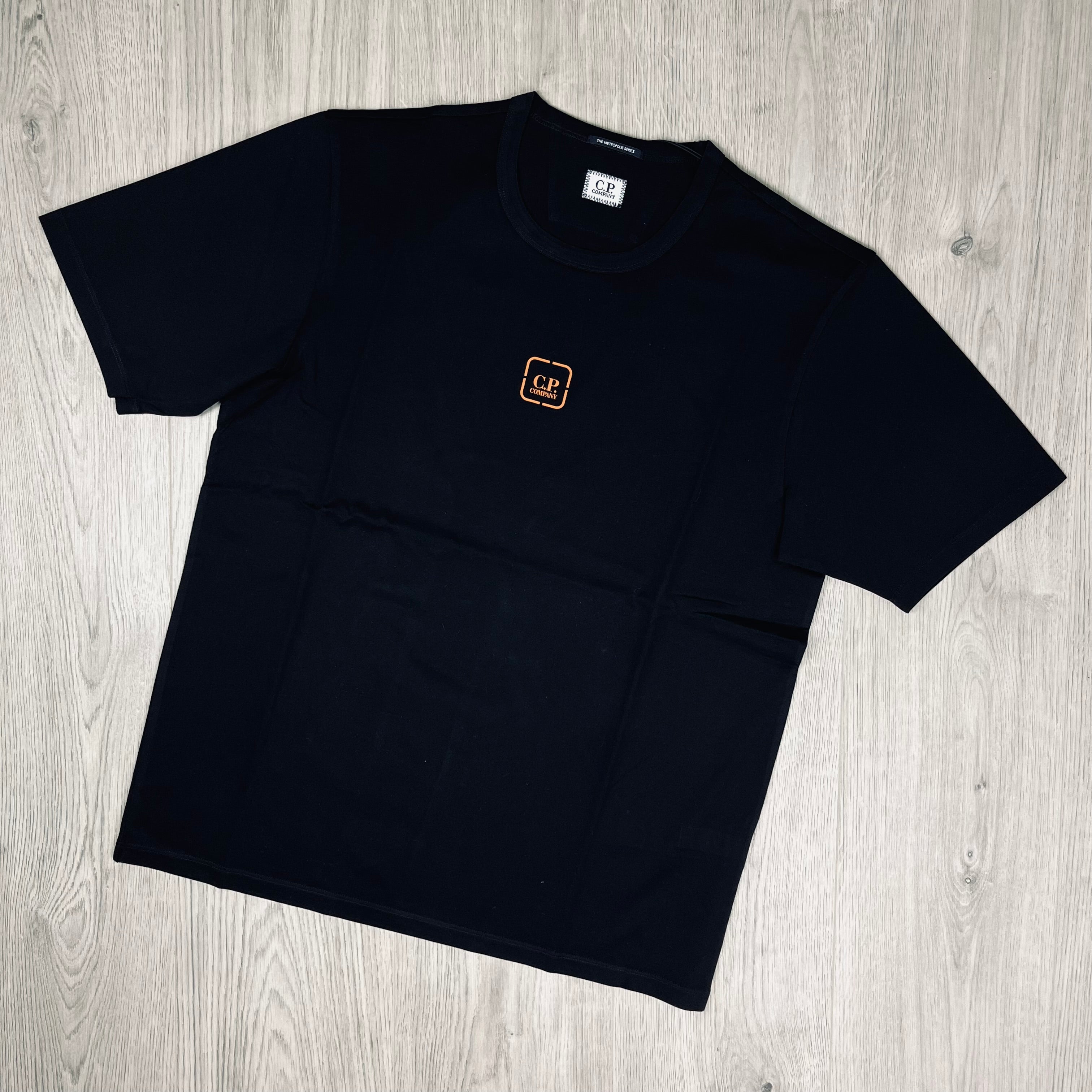 Men's CP Company Metropolis T-Shirt in Black. On sale at Open Attire.