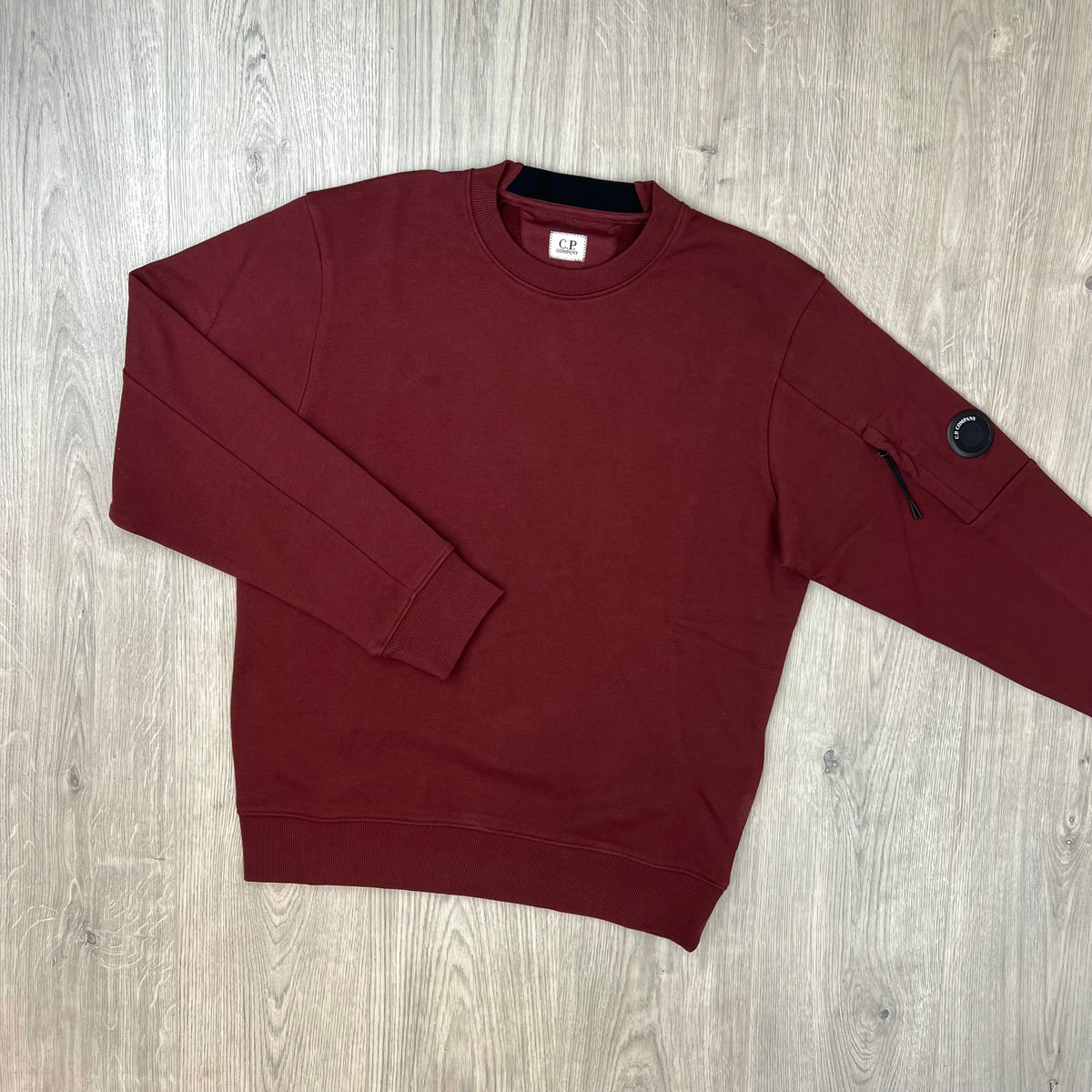 Front view of a CP Company Raised Fleece Sweatshirt in Andorra.
