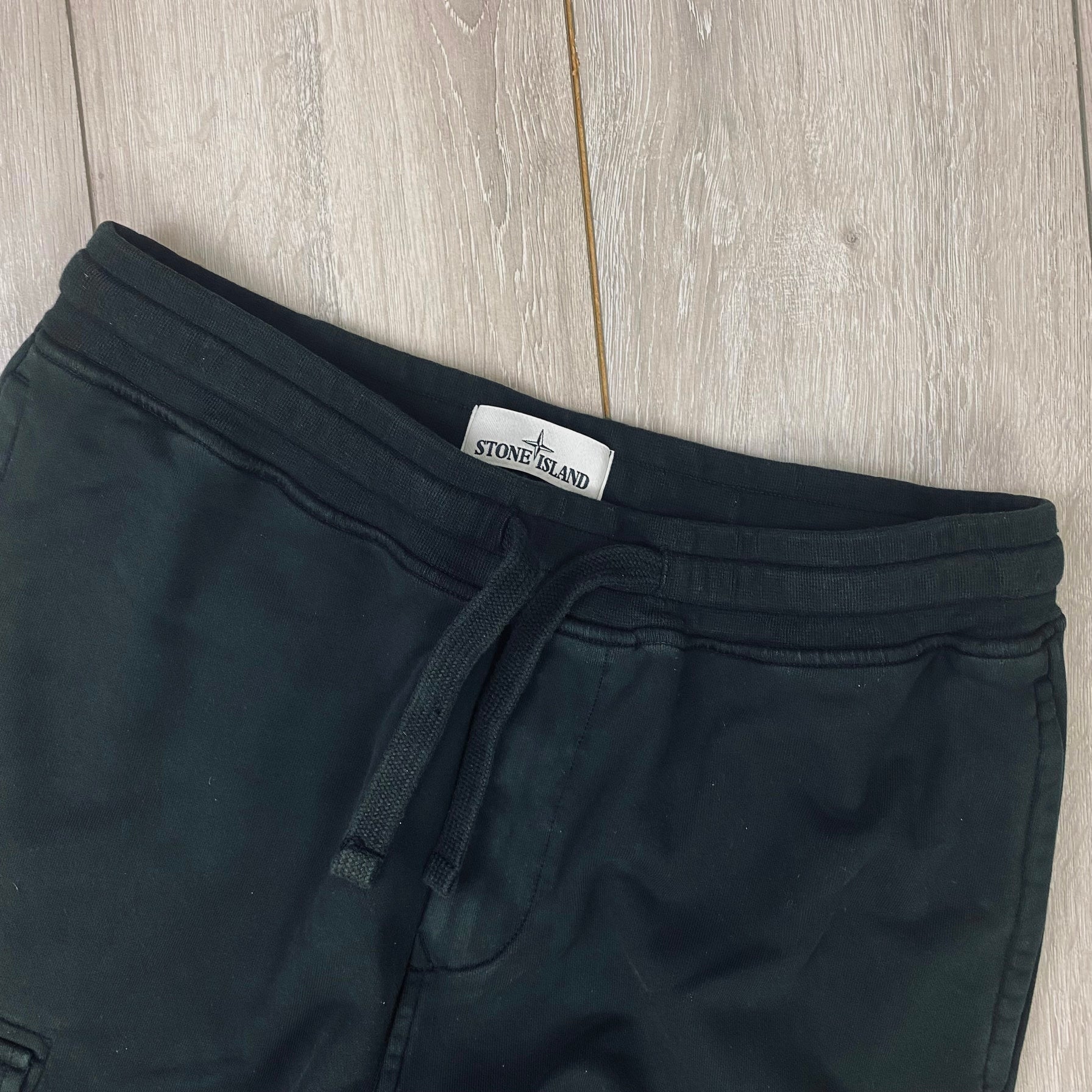 Stone Island cotton Sweatpants in Black. On sale at Open Attire.
