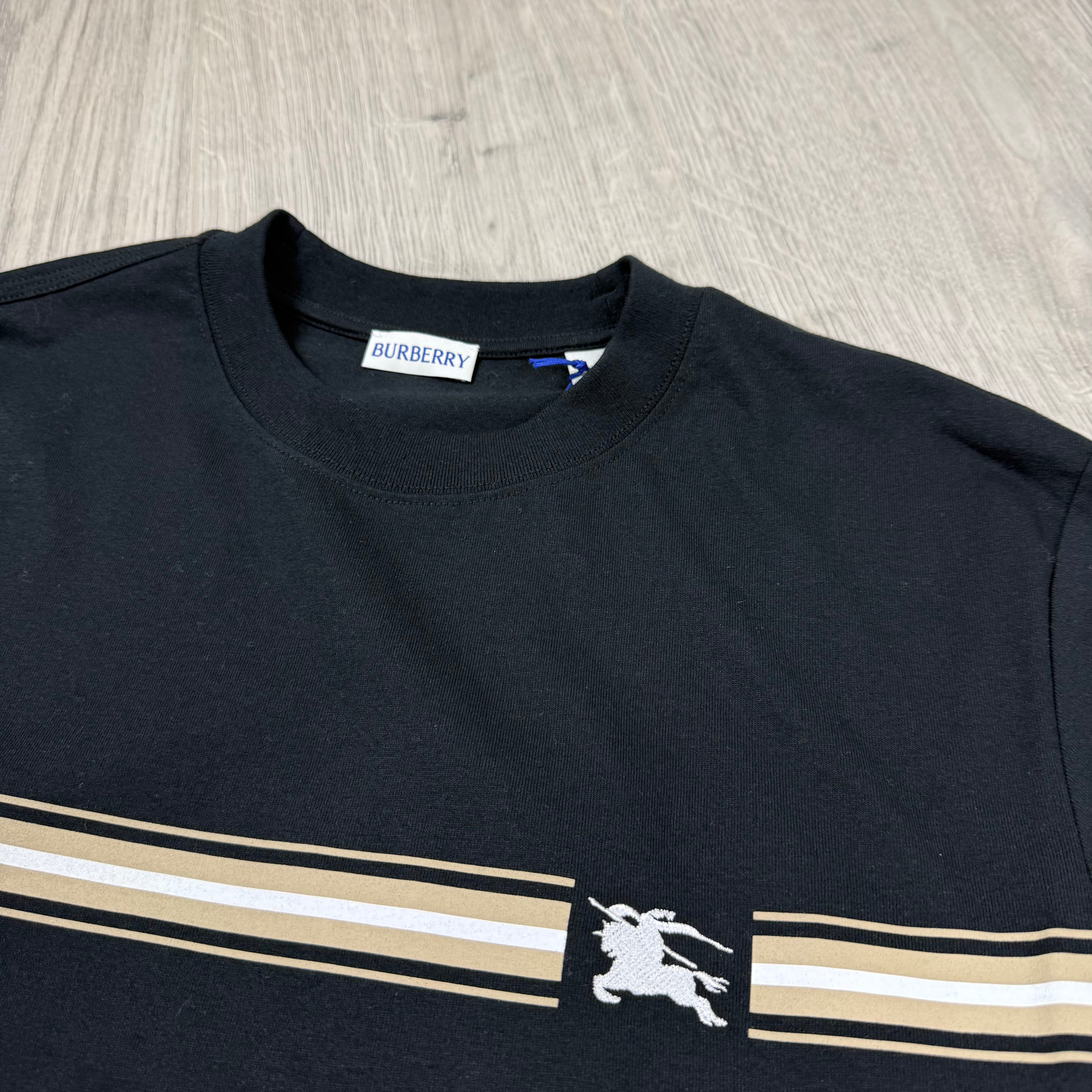 Burberry Striped T-Shirt - Navy