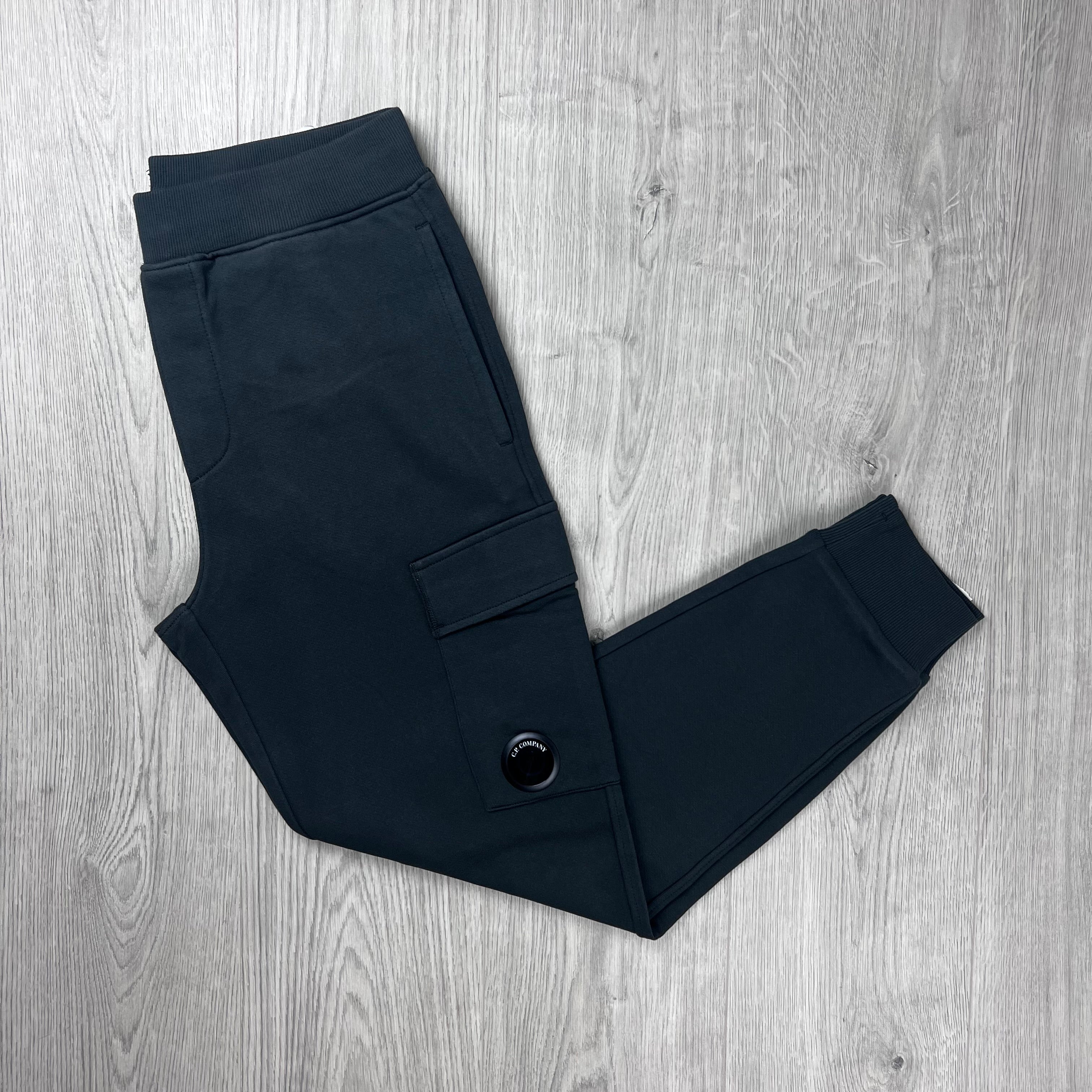CP Company Raised Fleece Sweatpants - Raven
