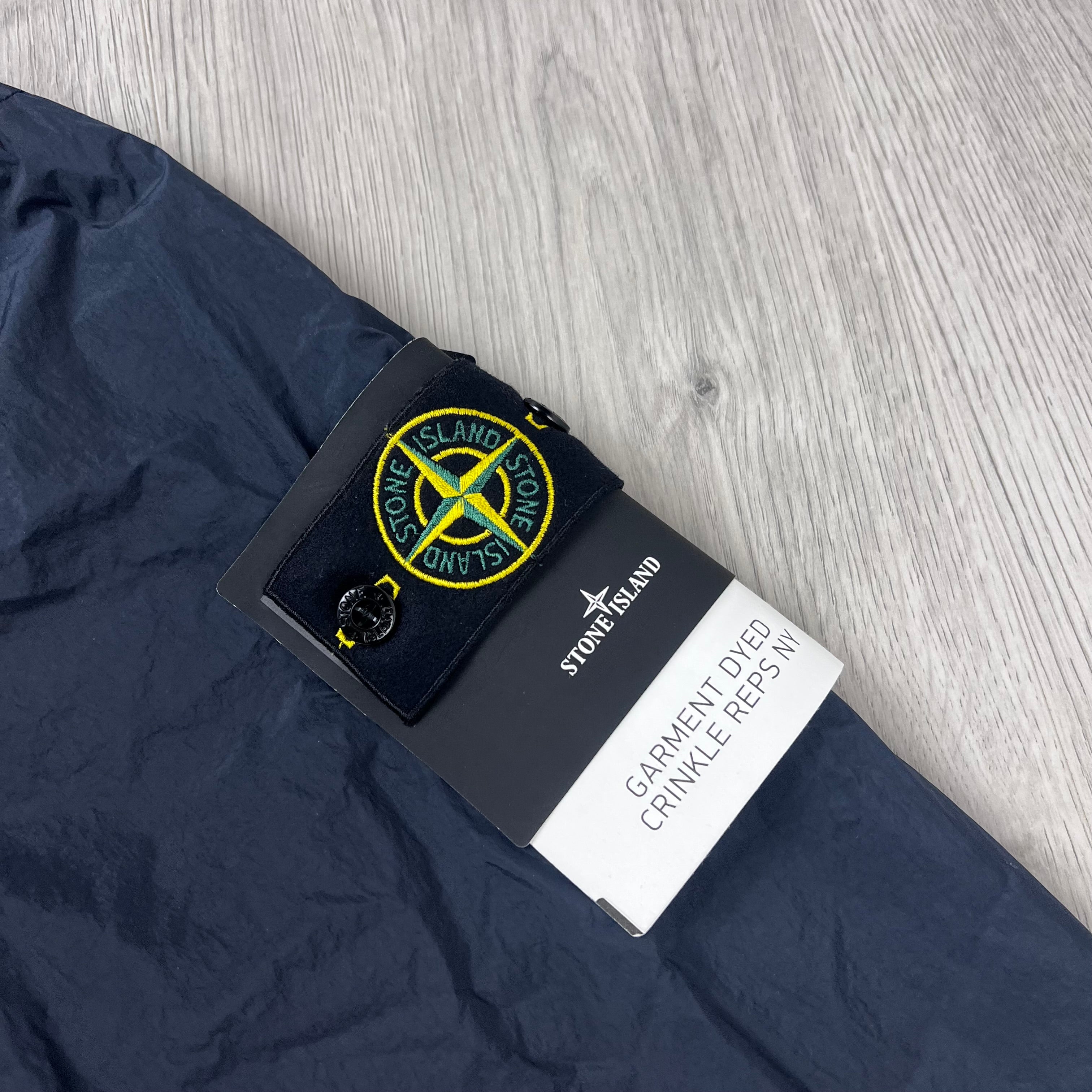 Stone Island Crinkle Reps Jacket - Navy