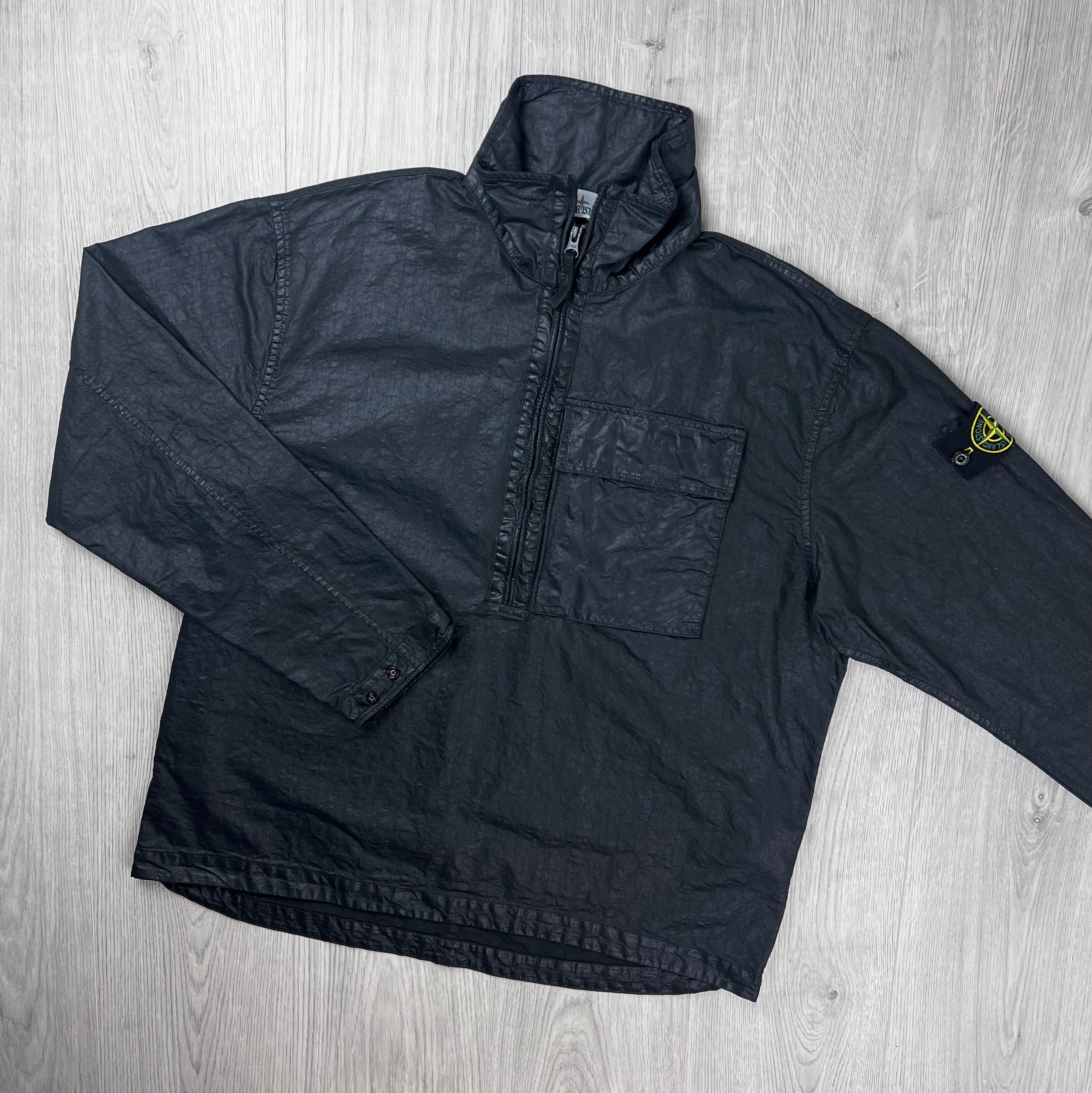 Stone Island Zip Smock - Black
