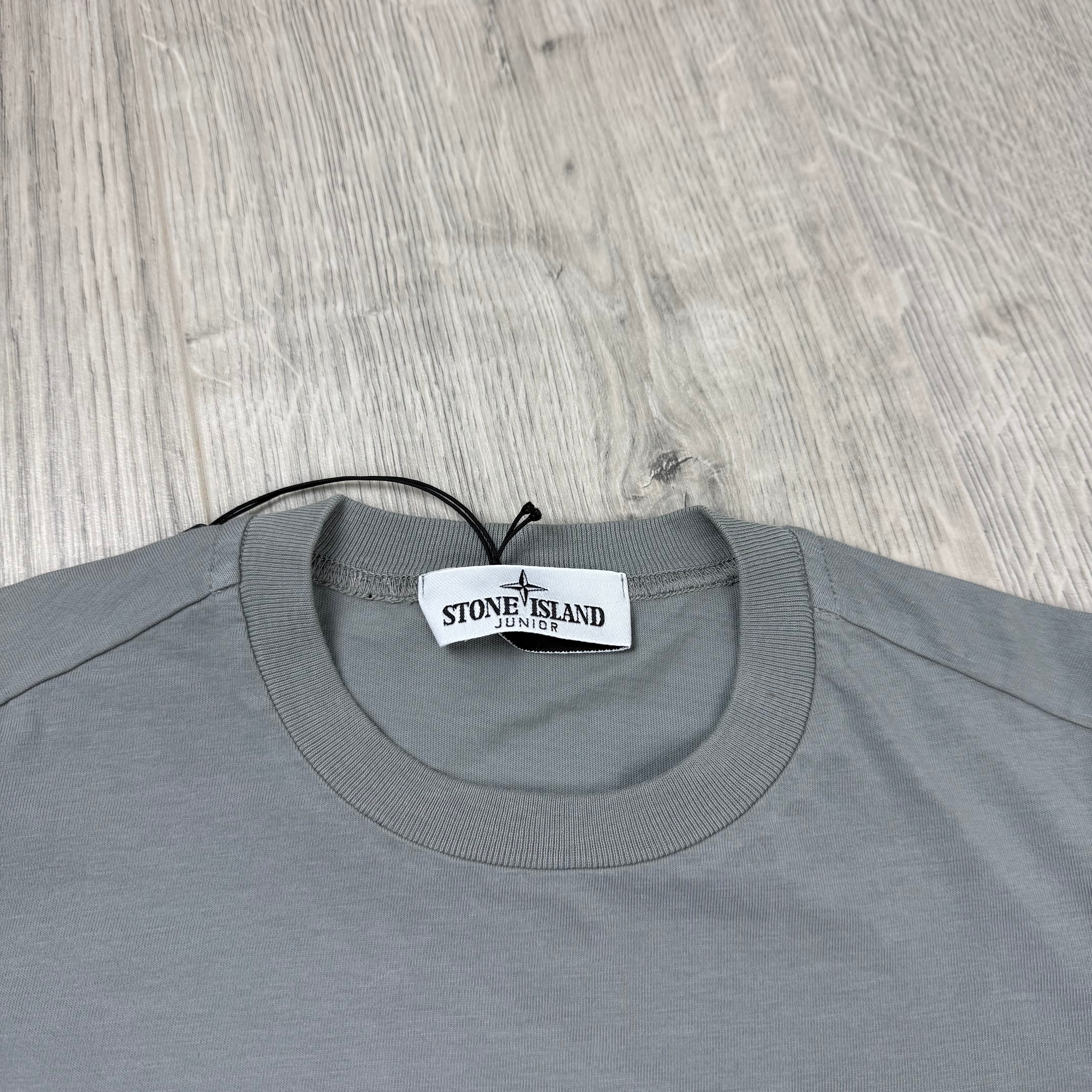 Stone Island Junior Patch T-Shirt - Dust Grey