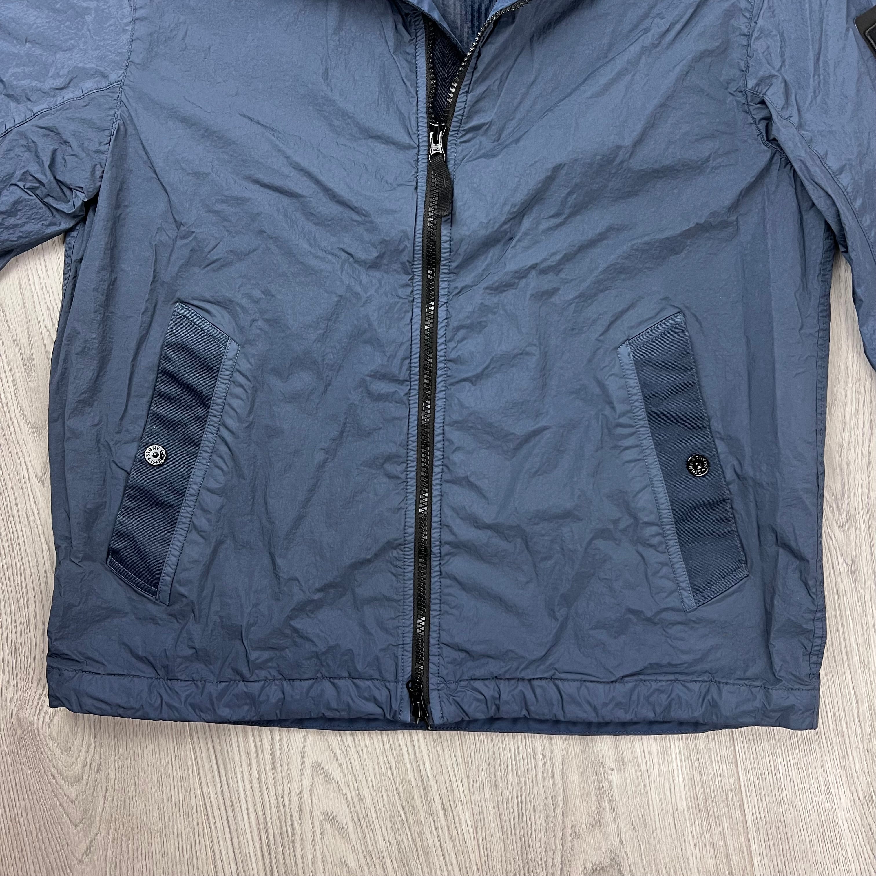 Stone Island Crinkle Reps NY Jacket - Slate Blue