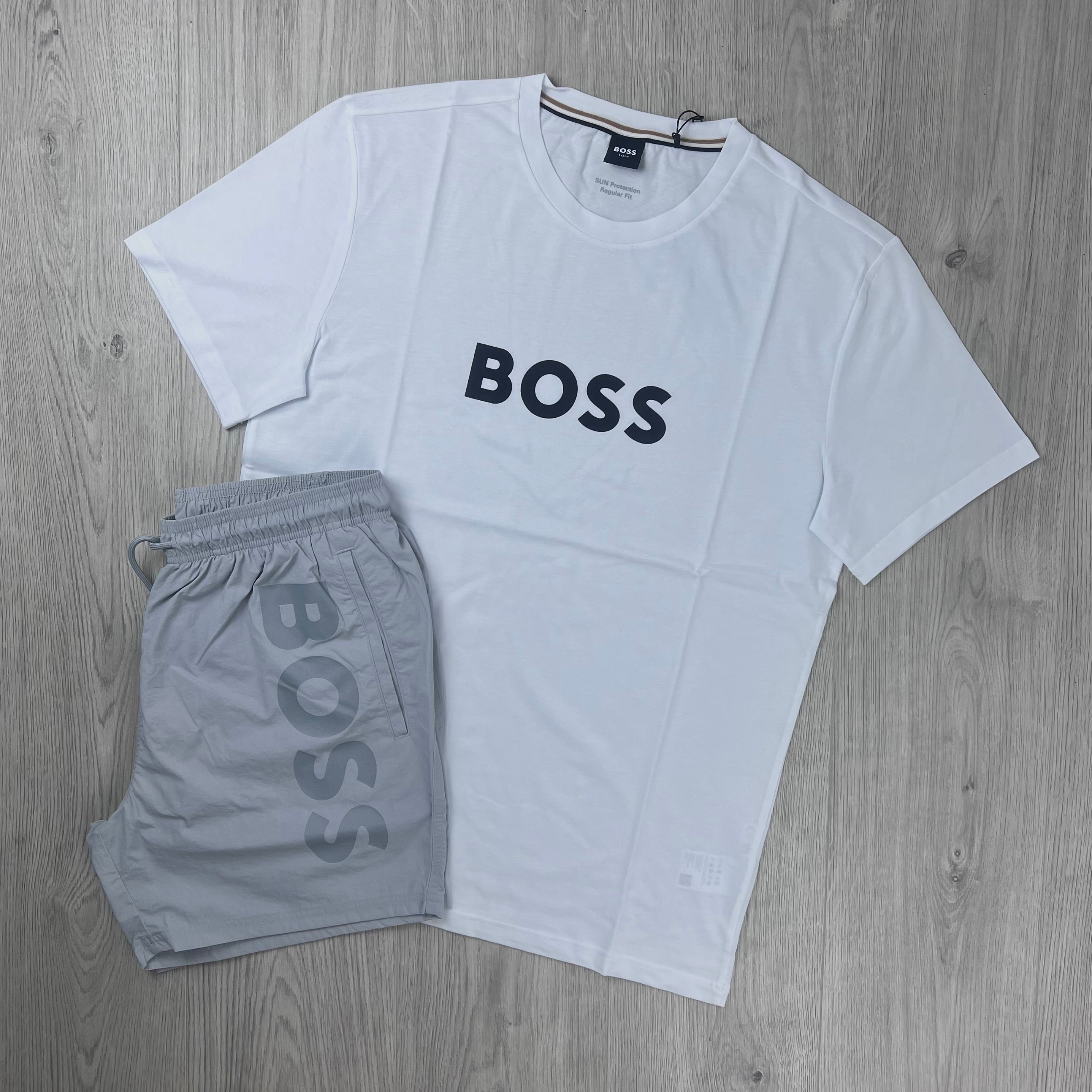Hugo Boss Holiday Set - White/Grey