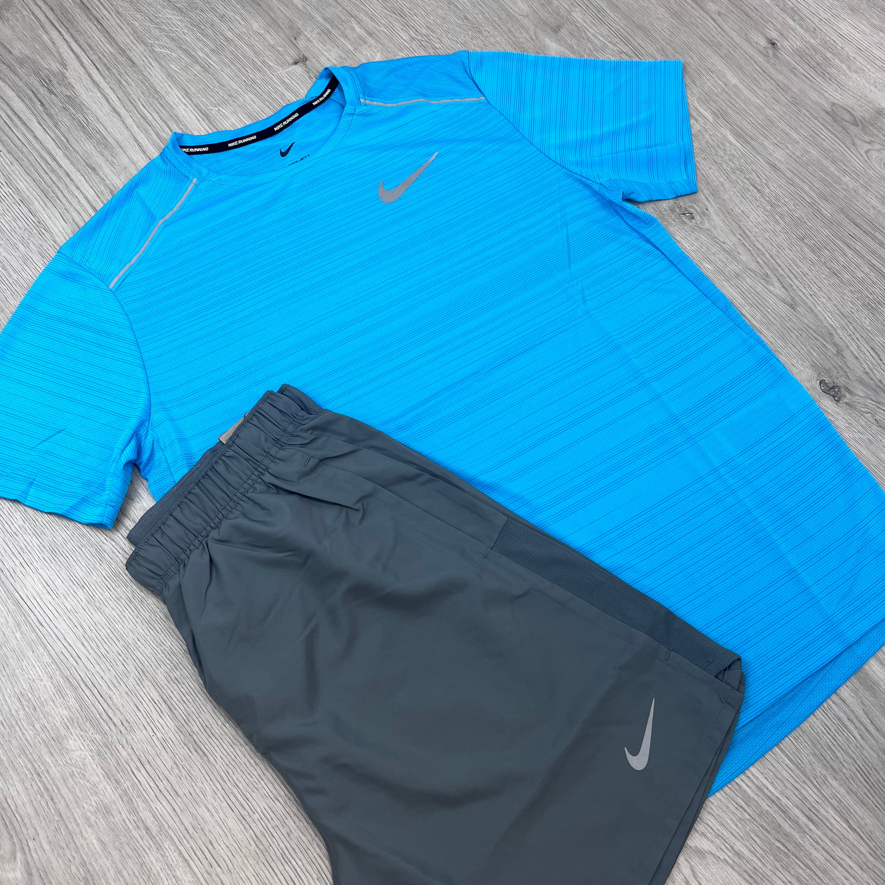 Nike 'Miler' Set - Blue/Grey