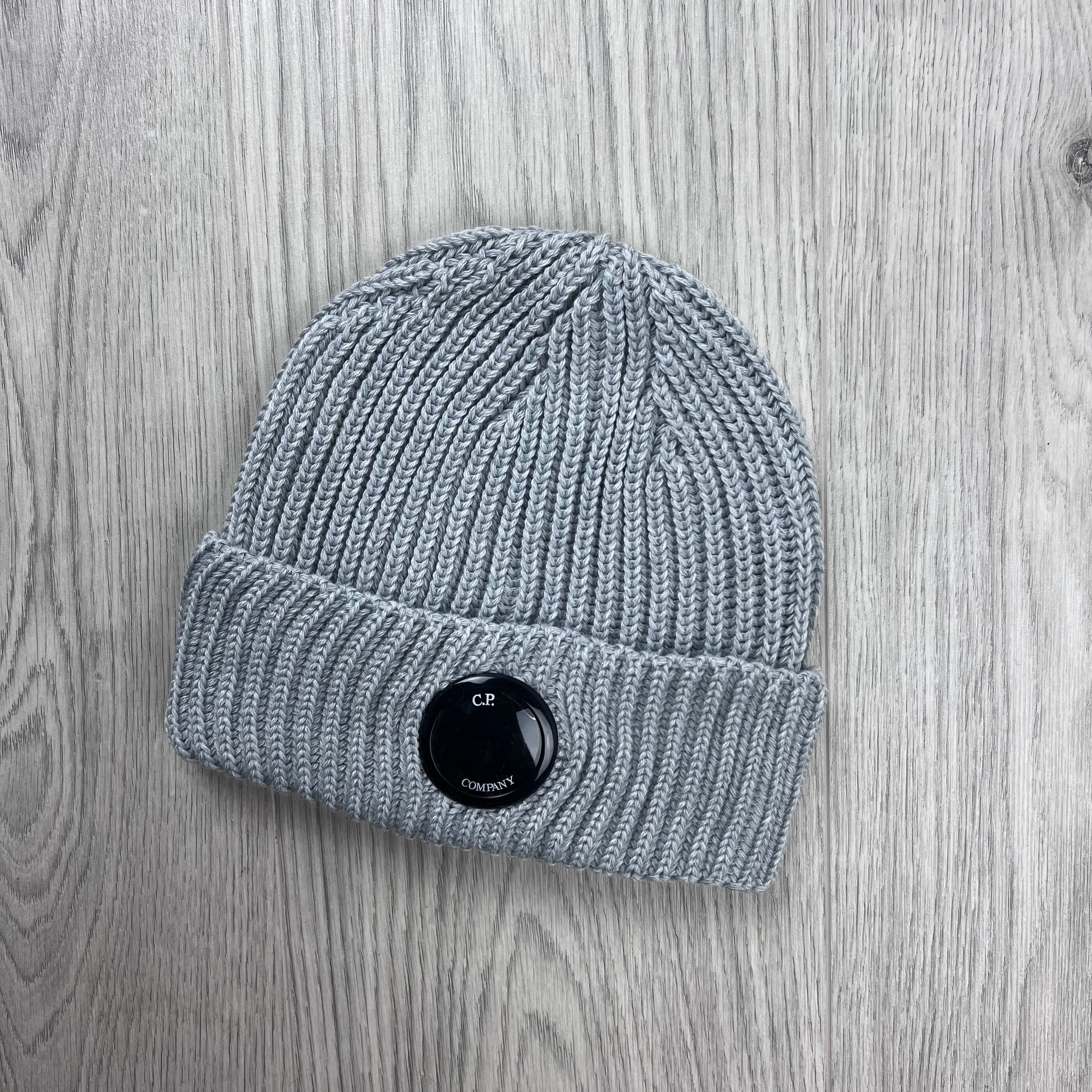 CP Company Lens Beanie - Moon Melange
