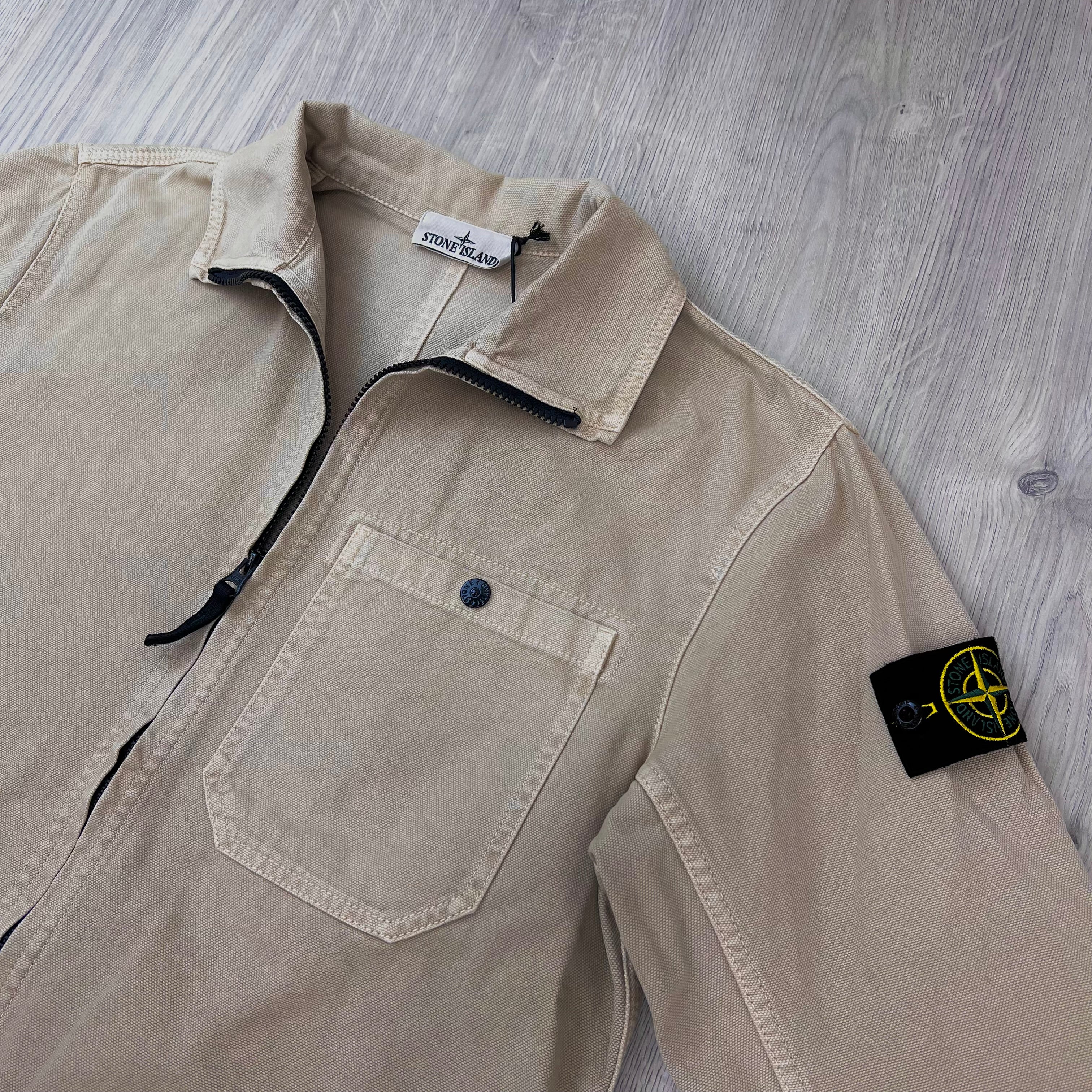 Stone Island Zip Overshirt - Desert