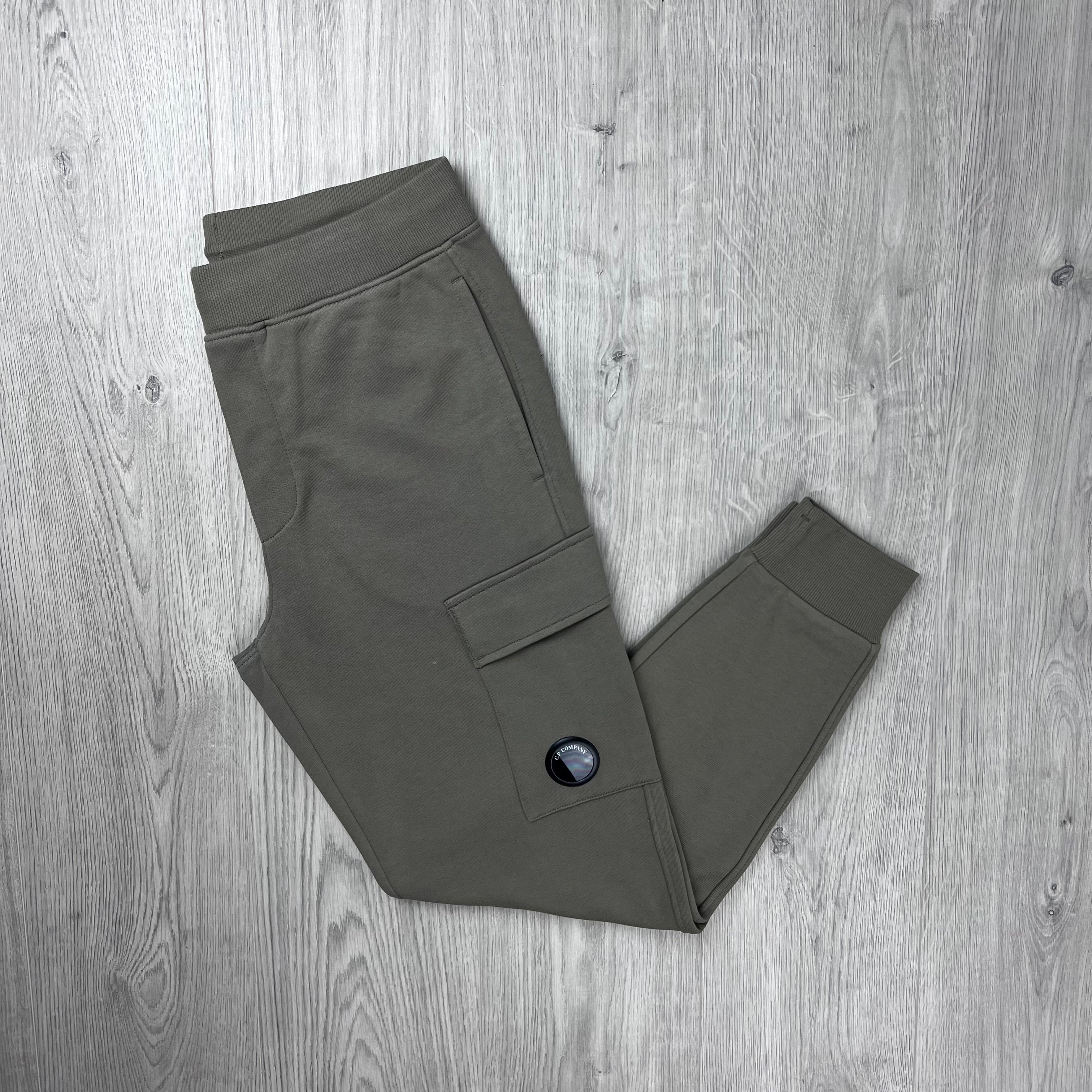CP Company Raised Fleece Sweatpants - Fallen Rock