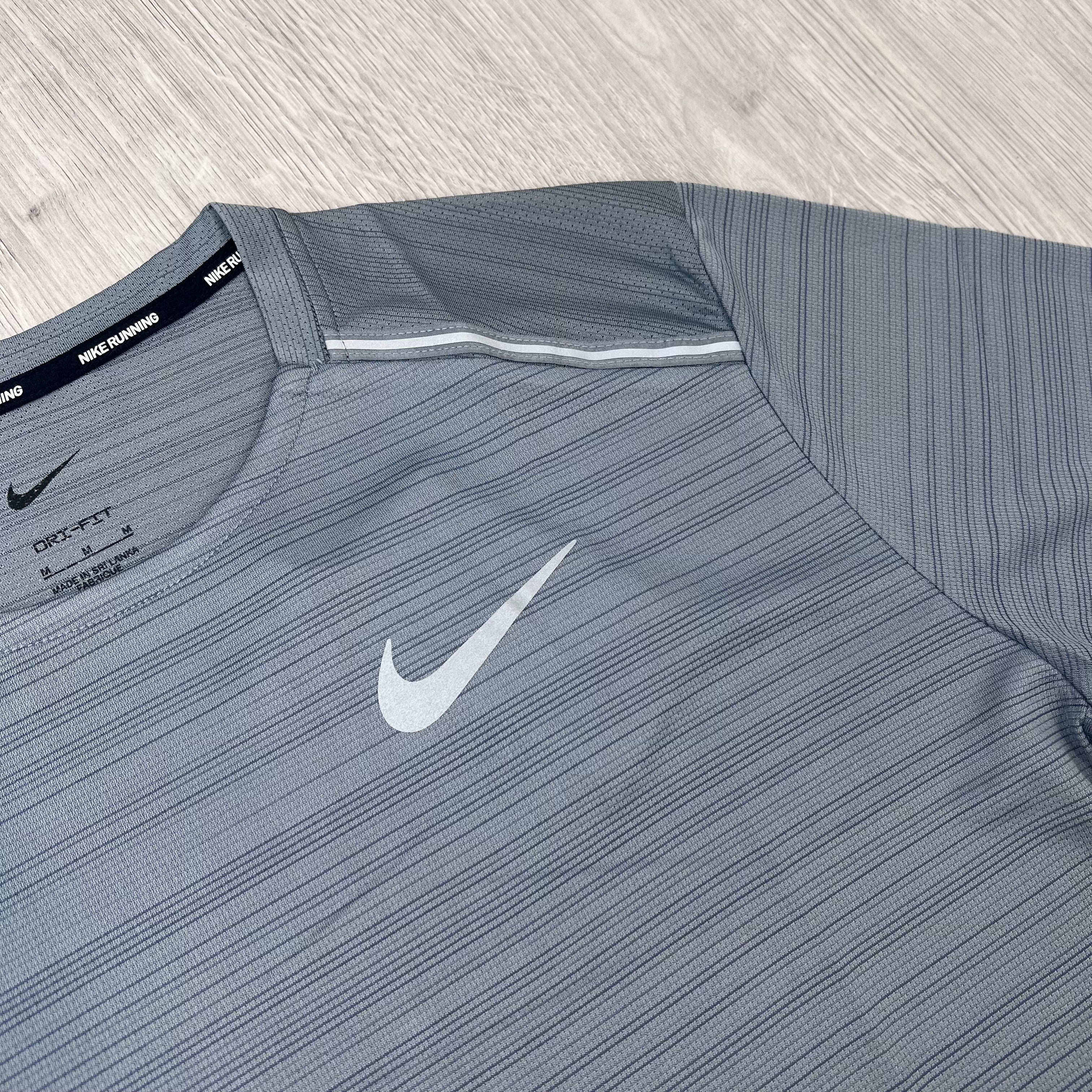 Nike 'Miler' T-Shirt - Smoke Grey