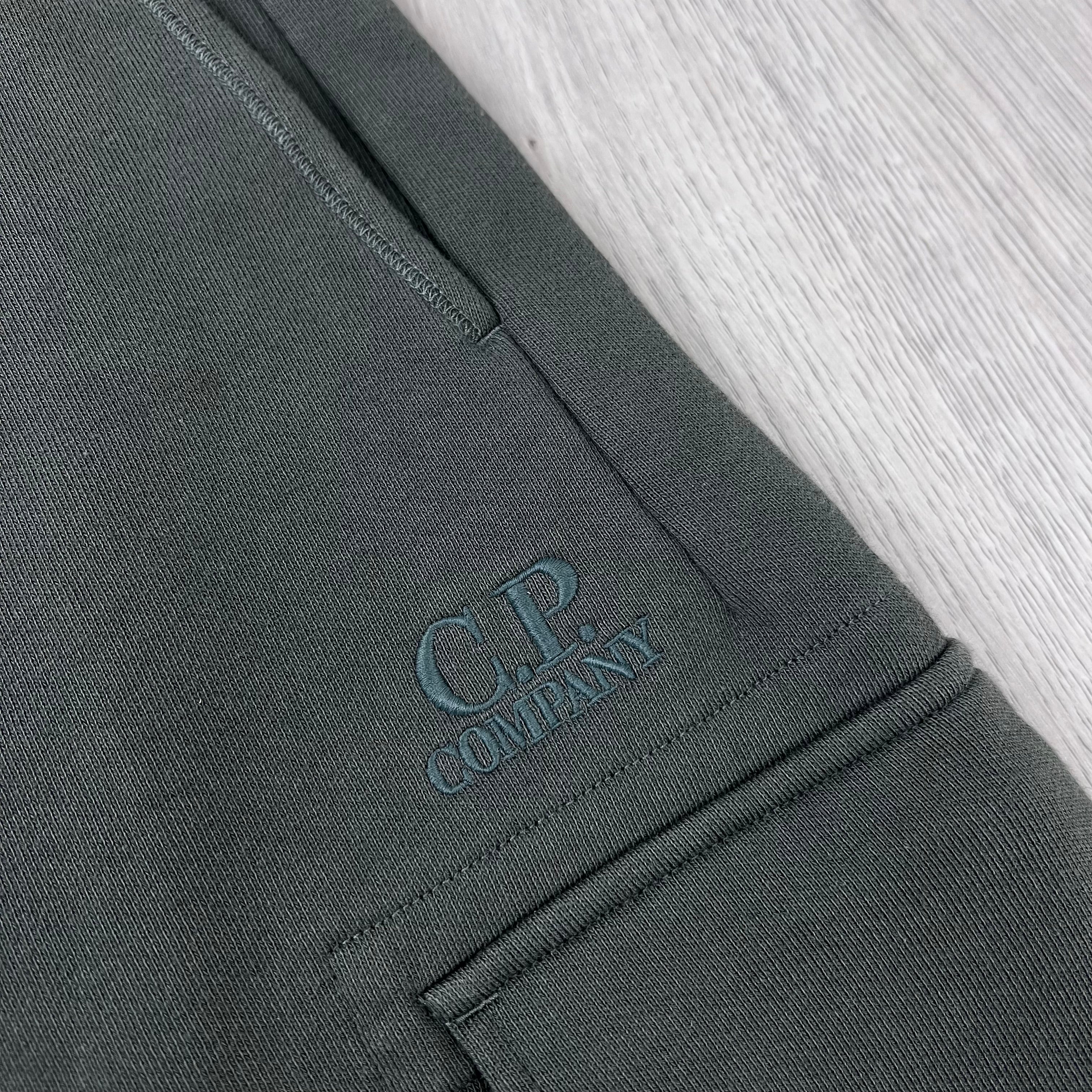 CP Company Raised Fleece Jersey Shorts - Gunmetal